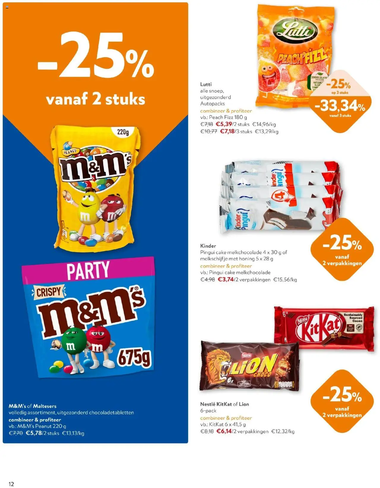  | Pagina: 12 | Producten: Kinder, Cake