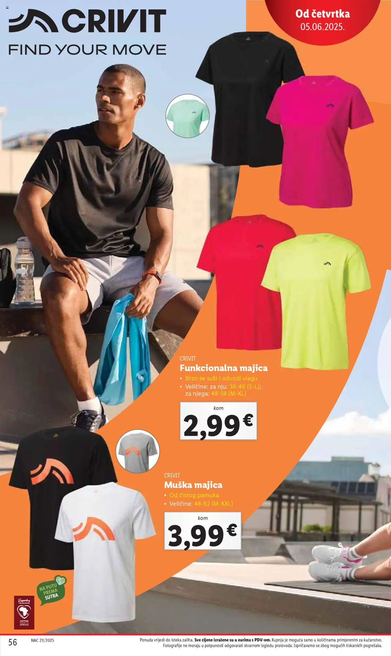 Lidl katalog | vrijedi od 02.06.2025 | Stranica: 56 | Proizvodi: Majica