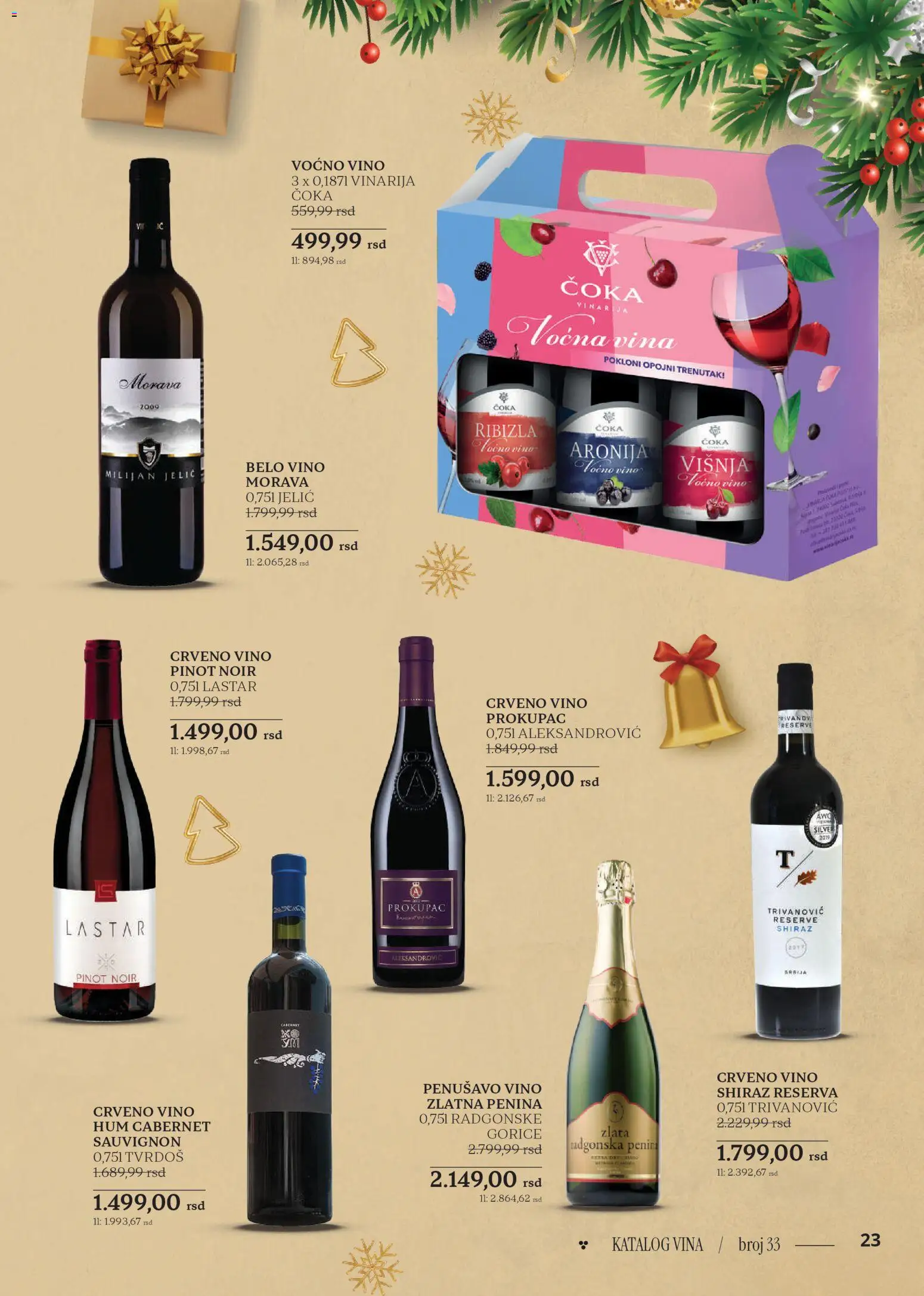 Idea katalog - važi od 18.12.2025 | Strana: 23 | Proizvode: Crveno vino, Višnja, Belo vino, Vino