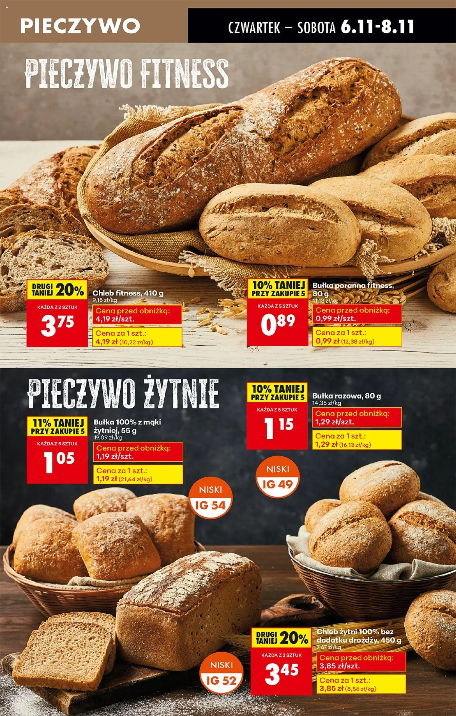 Biedronka gazetka - Oferta w tym tygodniu od 06.11.2025 | Strona: 29 | Produkty: Pieczywo, Chleb żytni, Bułka, Chleb