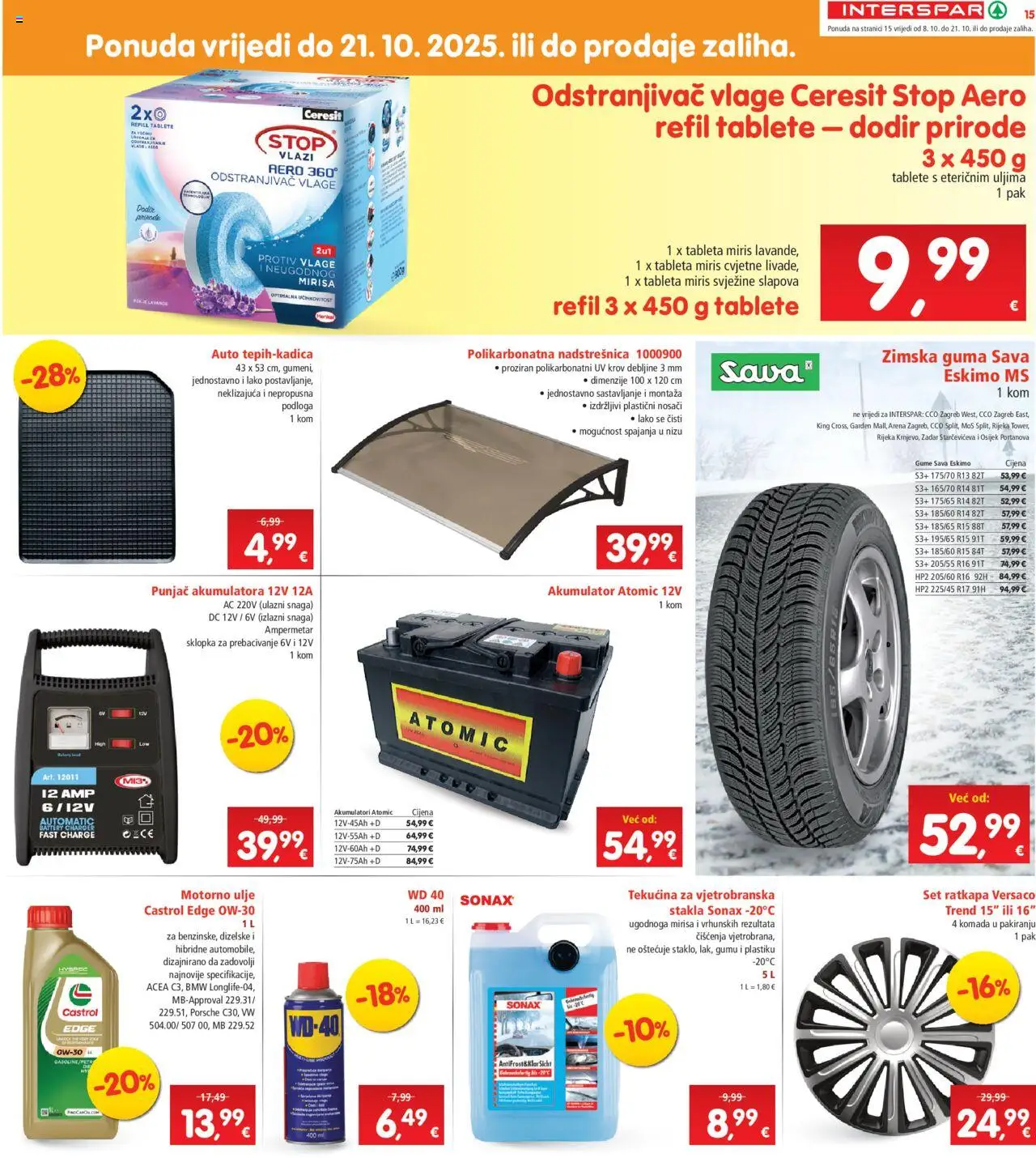 Interspar katalog | vrijedi od 08.10.2025 | Stranica: 17 | Proizvodi: Motorno ulje, Miris, Ulje, Tableta