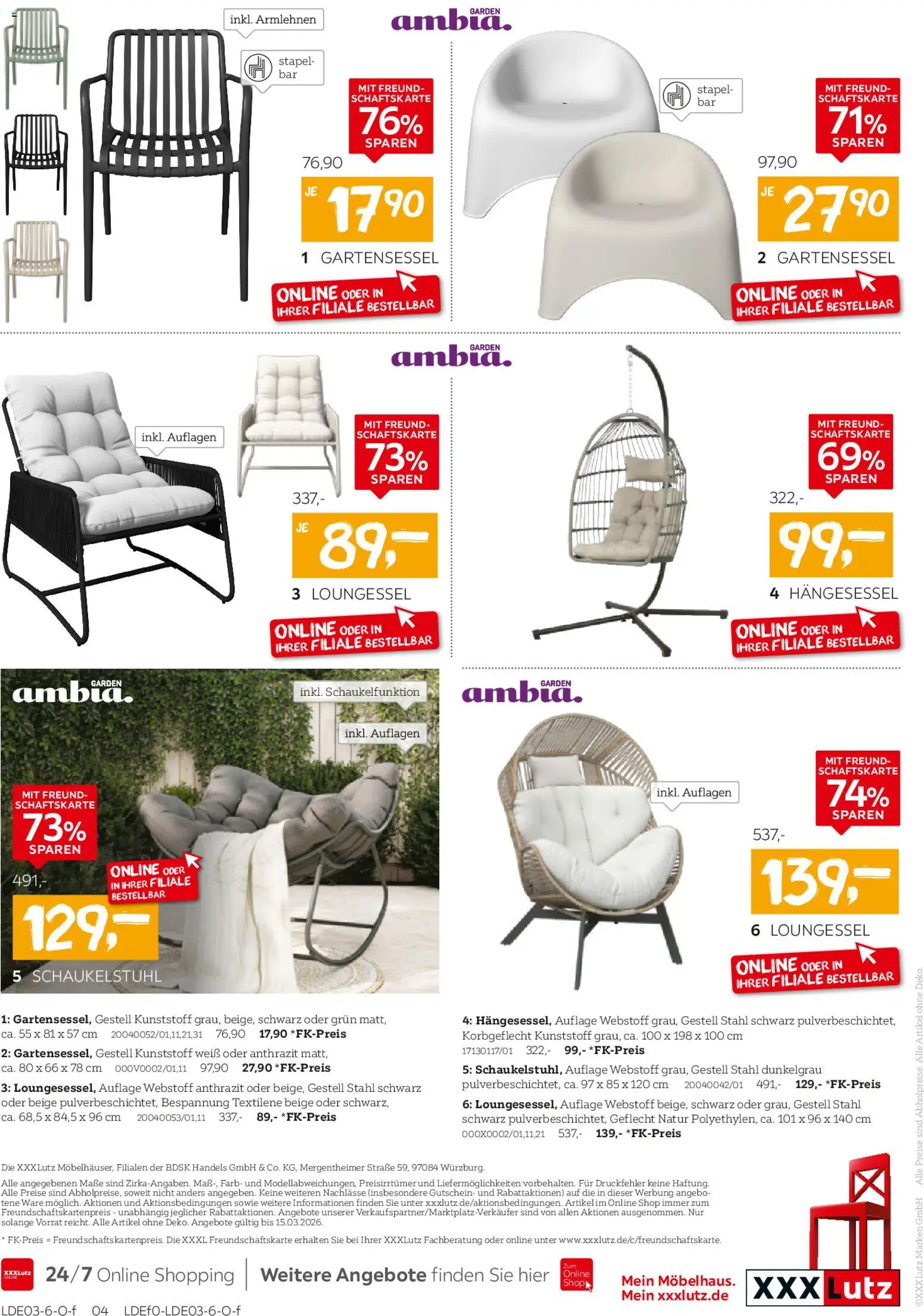 XXXL Lutz Garten-Preishits – gültig ab 01.03.2026 | Seite: 4