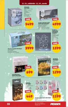 20 LED-ES FÉNYFÜZÉR*, meleg fehér, mérete: kb. 105 cm, beltéri, elem: 2 db AA (nem tartozék) - amely érvényes a következő dátumtól: 13.11.2025 | Oldal: 39