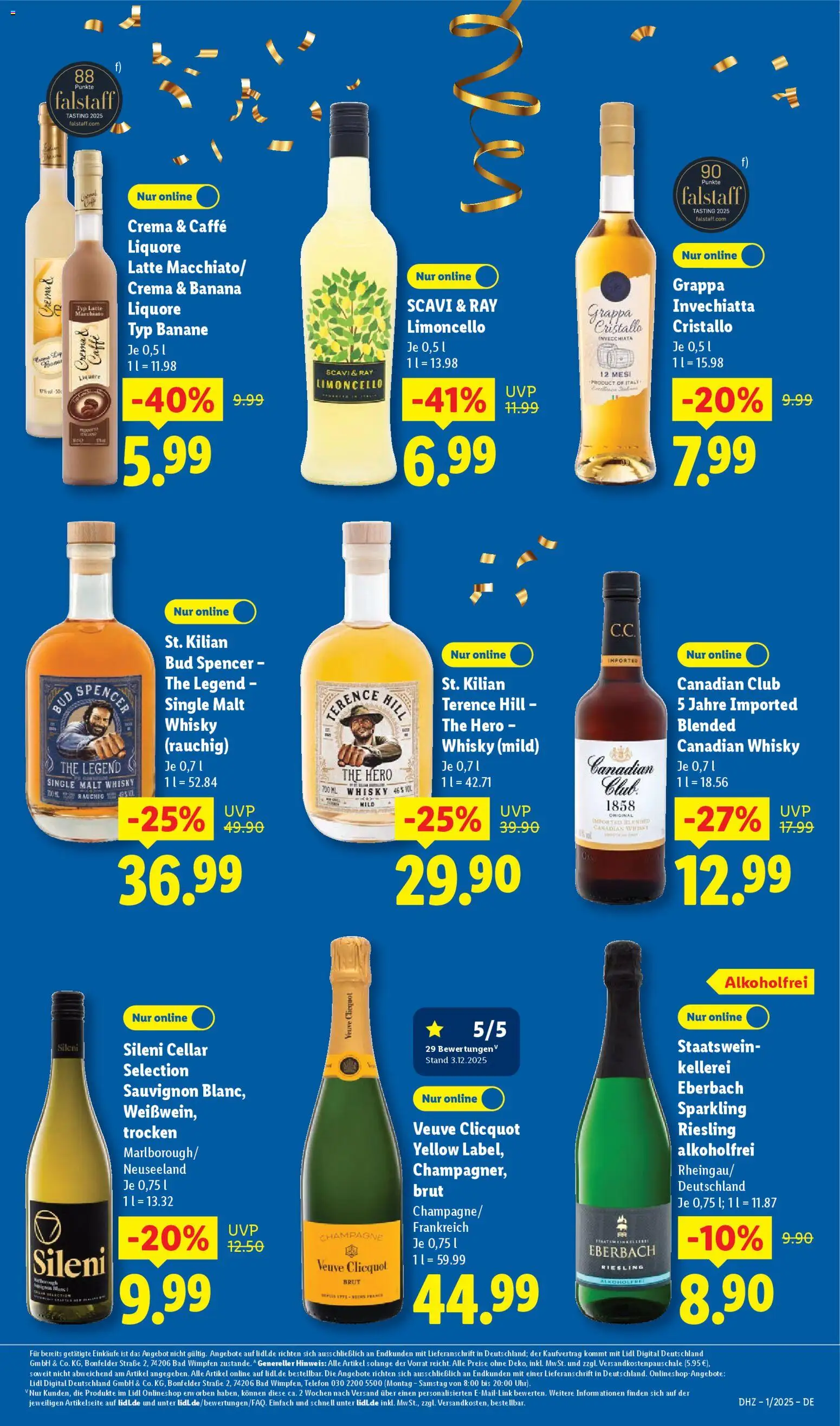 Lidl Prospekt Uffenheim – gültig ab 29.12.2025 | Seite: 35 | Produkte: Whisky, Bad, Limoncello, Telefon