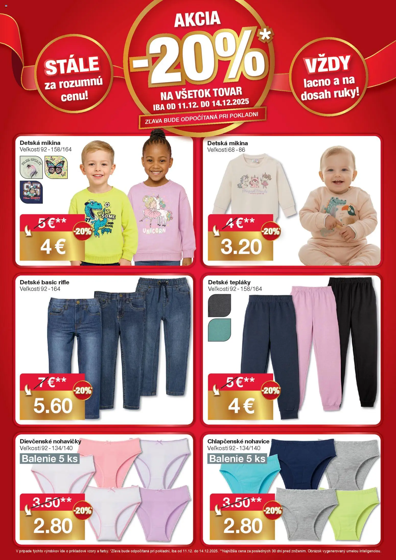 Nové Woolworth akcie – leták je platný od 11.12.2025 | Strana: 5 | Produkty: Mikina, Nohavice, Nohavičky