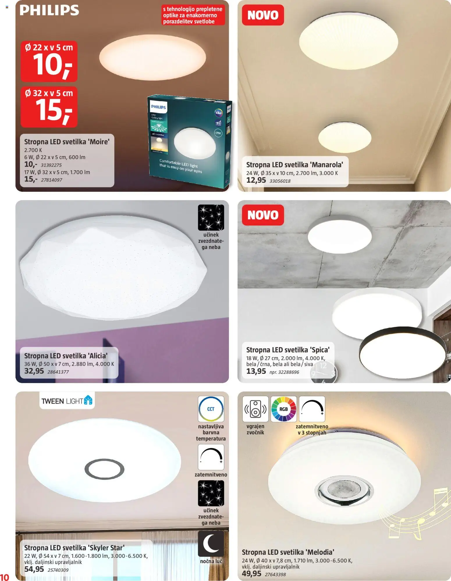 Novi Bauhaus katalog ponudbe – veljaven od 29.01.2026 | Stran: 10 | Izdelki: Led svetilka, Zvocnik, Svetilka