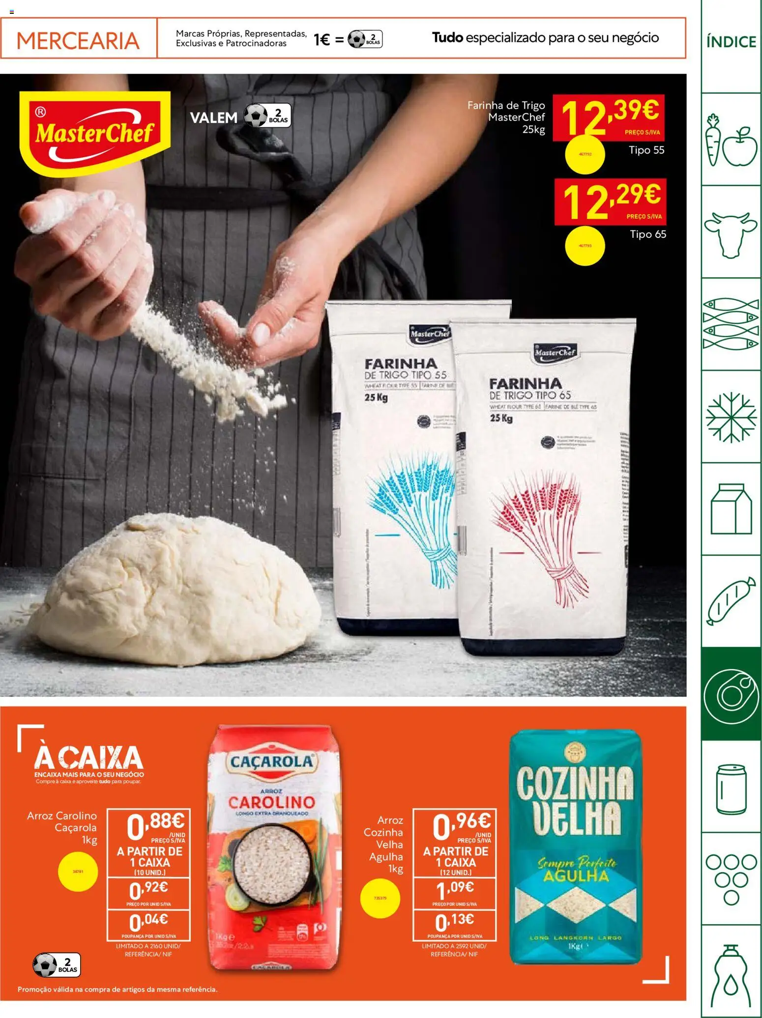 Recheio Horeca │ válido de 14.04.2026 | Página: 17 | Produtos: Farinha de trigo, Caixa, Arroz