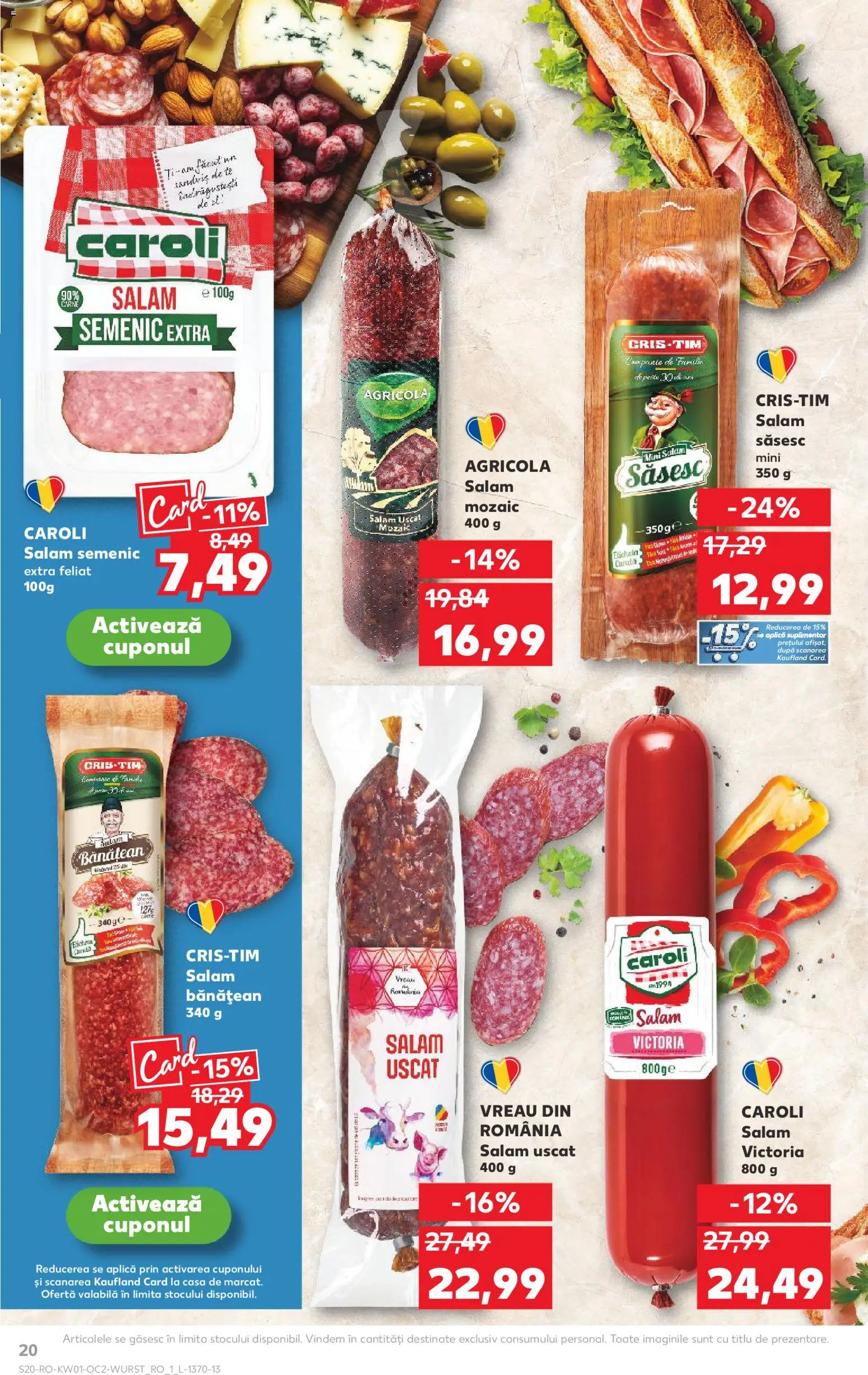 Noul catalog Kaufland – valabil de la 31.12.2025 | Pagină: 20 | Produse: Salam