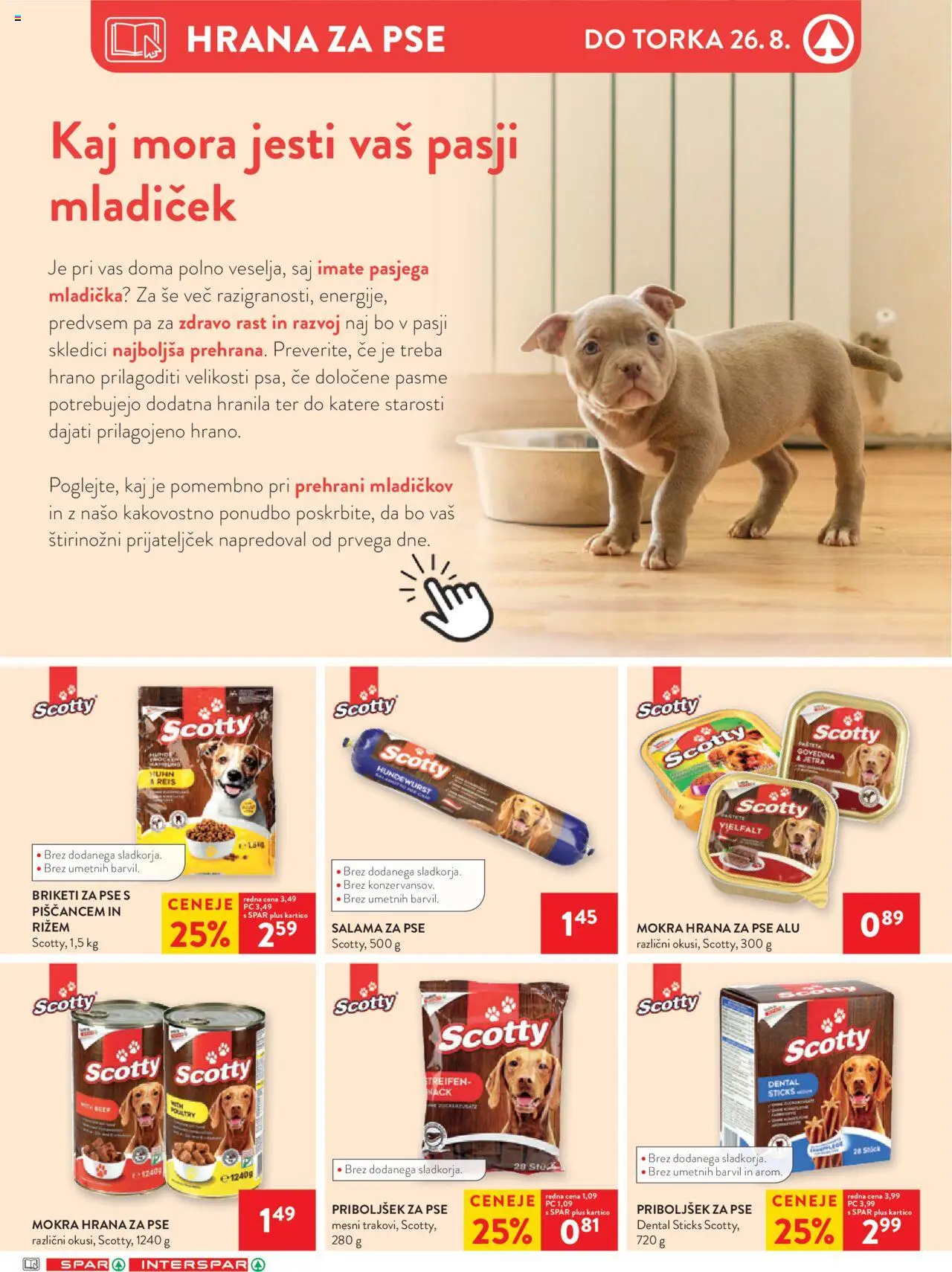 Spar katalog 34/25 │ velja od 20.08.2025 | Stran: 30 | Izdelki: Hrana za pse, Salama