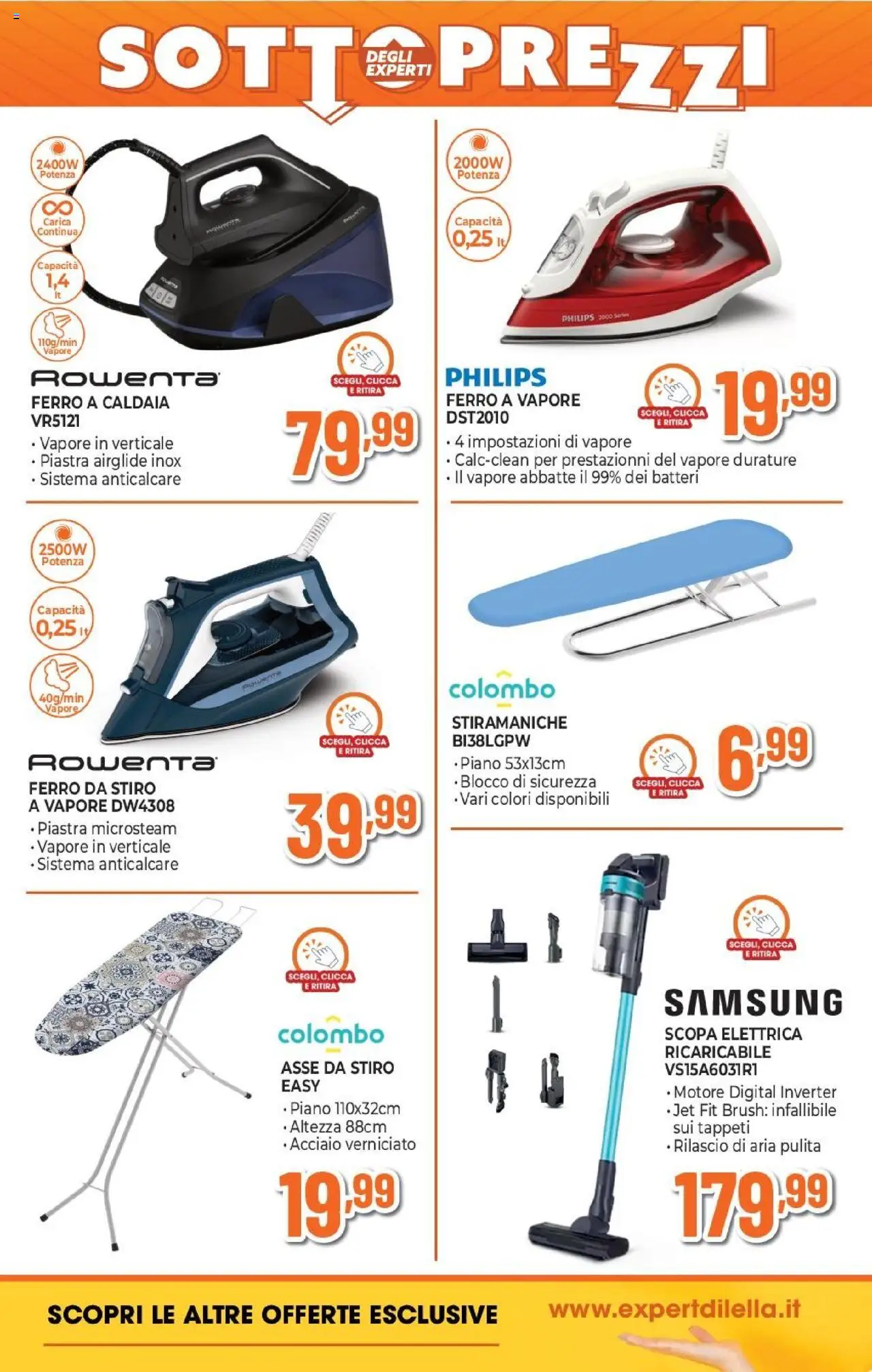 Volantino Expert del 02.10.2025 | Pagina: 15 | Prodotti: Caldaia, Anticalcare, Ferro da stiro, Samsung