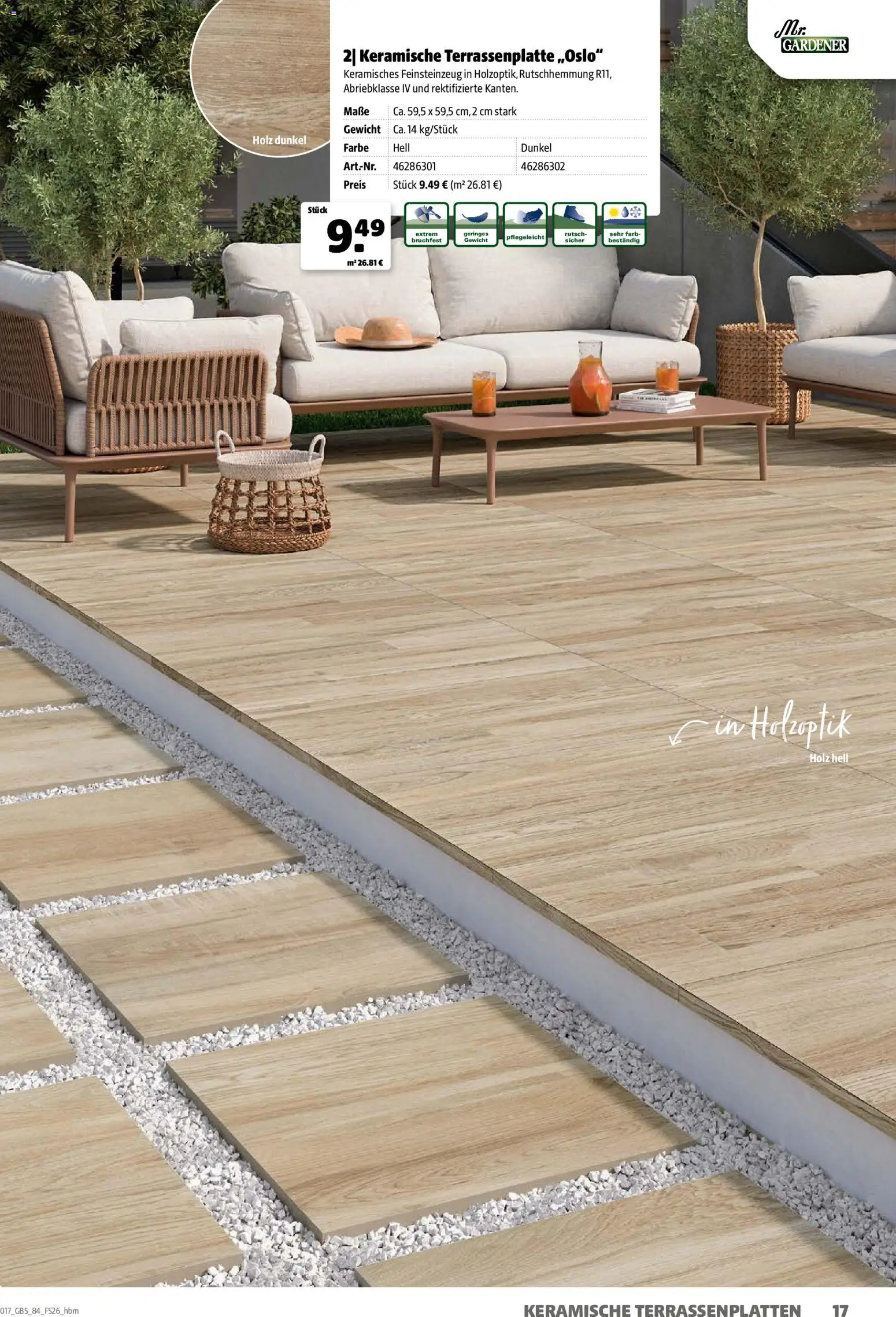 Hagebau Gartenbaustoffsortiment – gültig ab 02.03.2026 | Seite: 17 | Produkte: Gewicht