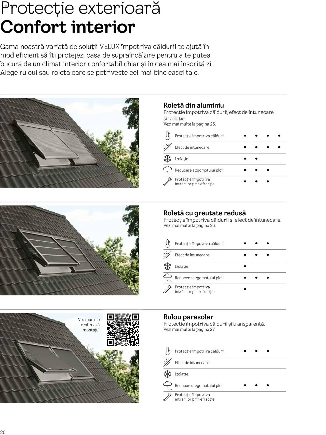 Velux catalog - Rulouri şi rolete – valabil de la 25.02.2025 | Pagină: 26