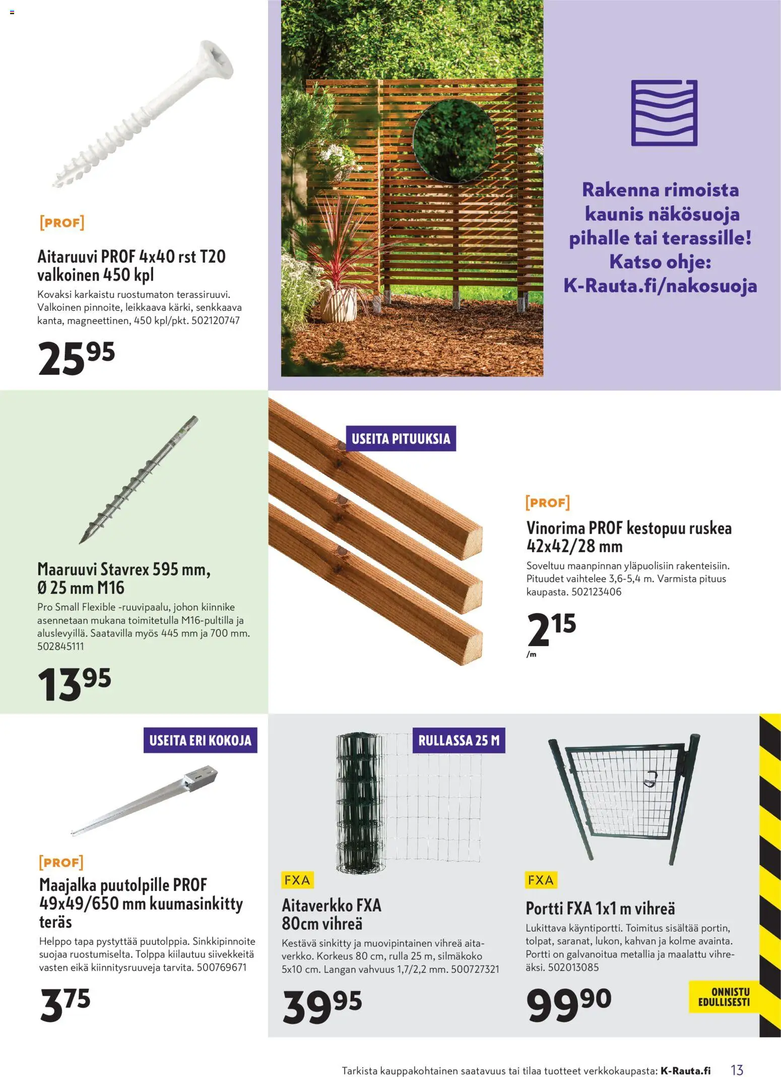 K-Rauta tarjoukset – voimassa 15.04.2026 alkaen | Sivu: 13