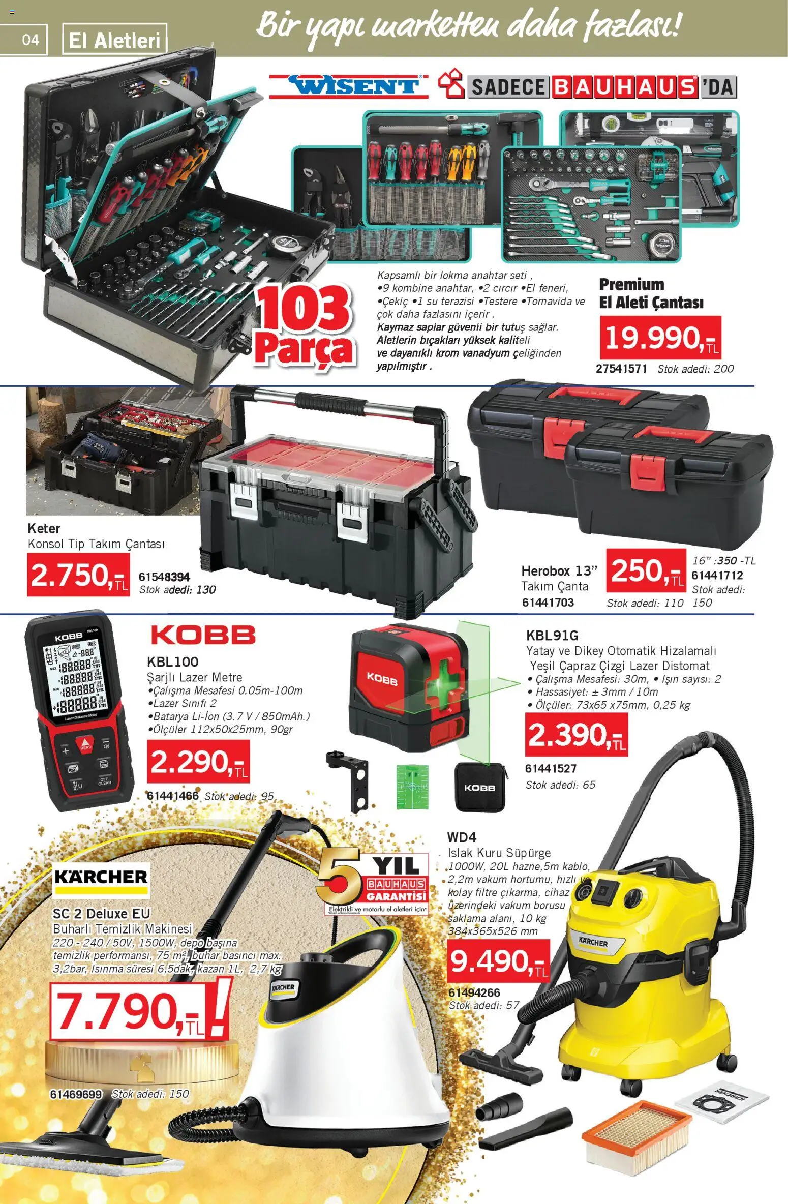 Bauhaus Katalog - 01.11.2025 tarihinden itibaren geçerlidir | Sayfa: 4 | Ürünler: Su, Çanta