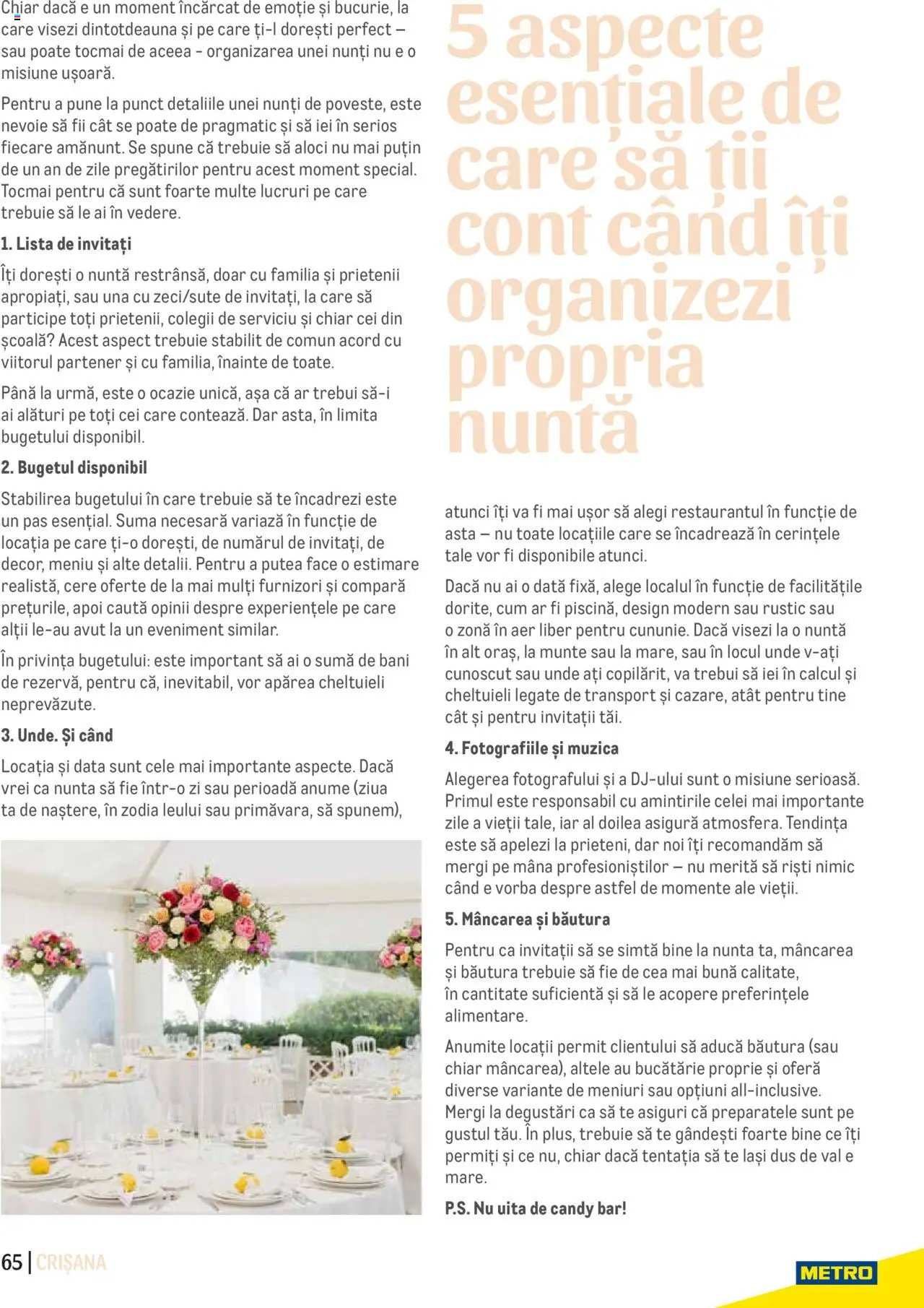 Metro catalog - Ghid Locații pentru Evenimente – valabil de la 09.05.2024 | Pagină: 65 | Produse: Bucătărie, Duș
