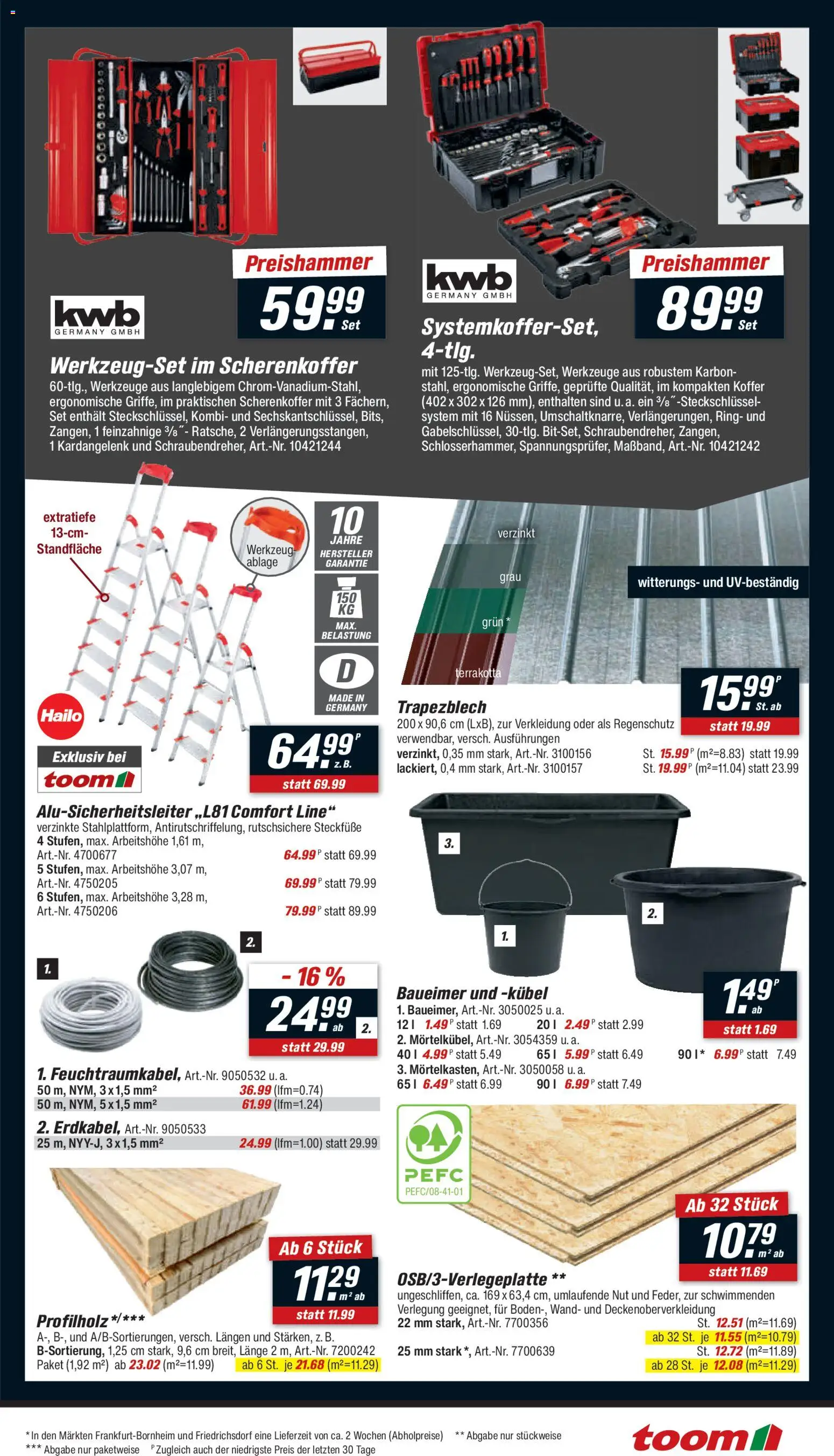 Toom Baumarkt - Black Friday – gültig ab 22.11.2025 | Seite: 7 | Produkte: Koffer