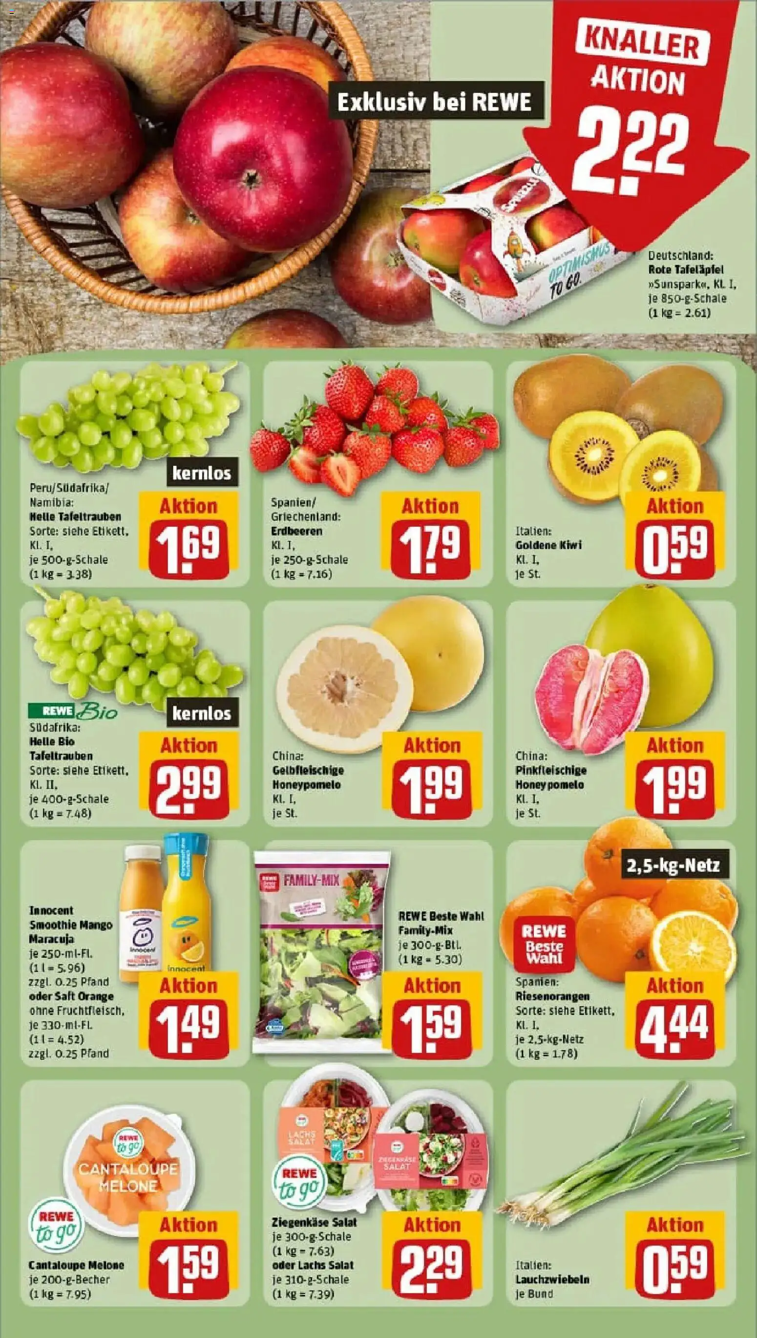 Rewe prospekt Schwarzenbach Am Wald	 – gültig ab 11.01.2026 | Seite: 6 | Produkte: Ziegenkäse, Lachs, Erdbeeren, Kiwi