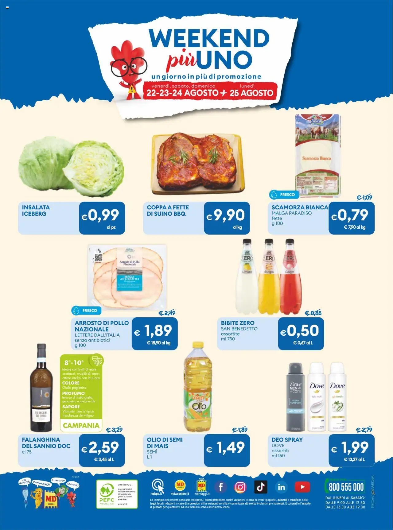 Volantino MD Discount del 12.08.2025 | Pagina: 31 | Prodotti: Insalata, Suino, Limone, Mais