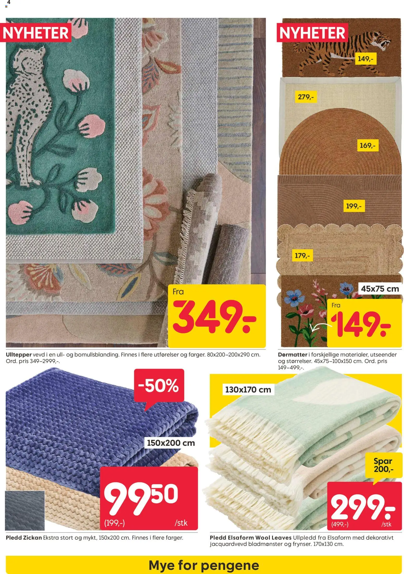 {H1} | Side: 4 | Produkter: Pledd