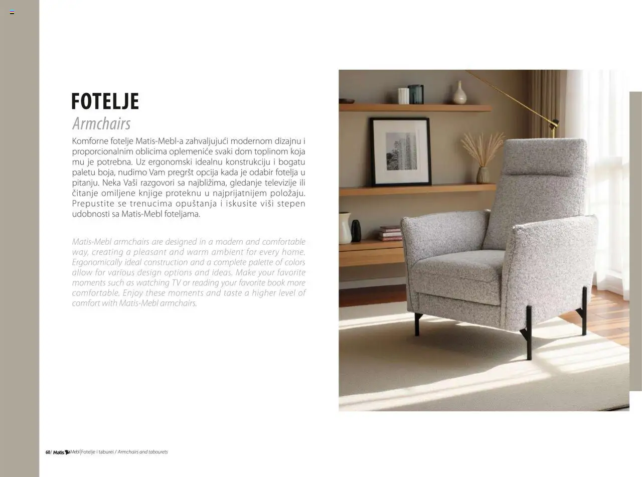 Matis katalog - važi od 01.01.2025 | Strana: 62 | Proizvode: Fotelja