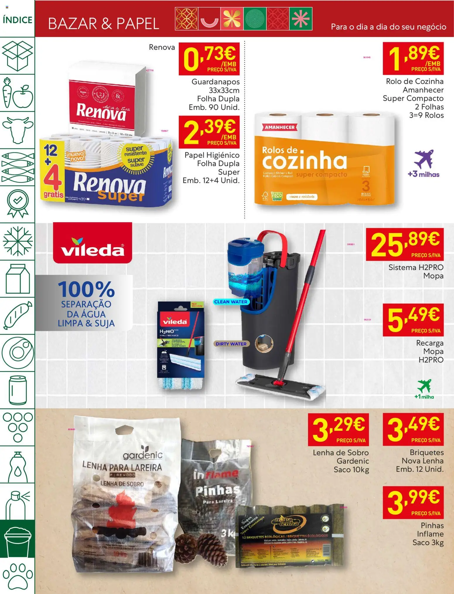 Recheio folheto │ válido de 04.11.2025 | Página: 48 | Produtos: Agua, Papel higiénico, Guardanapos