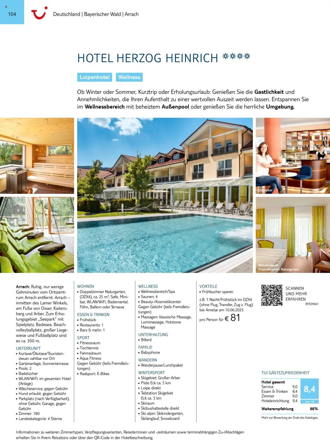 TUI Prospekt 	 – gültig ab 01.11.2024 | Seite: 104 | Produkte: Liege, Rum, Ski, Snowboard