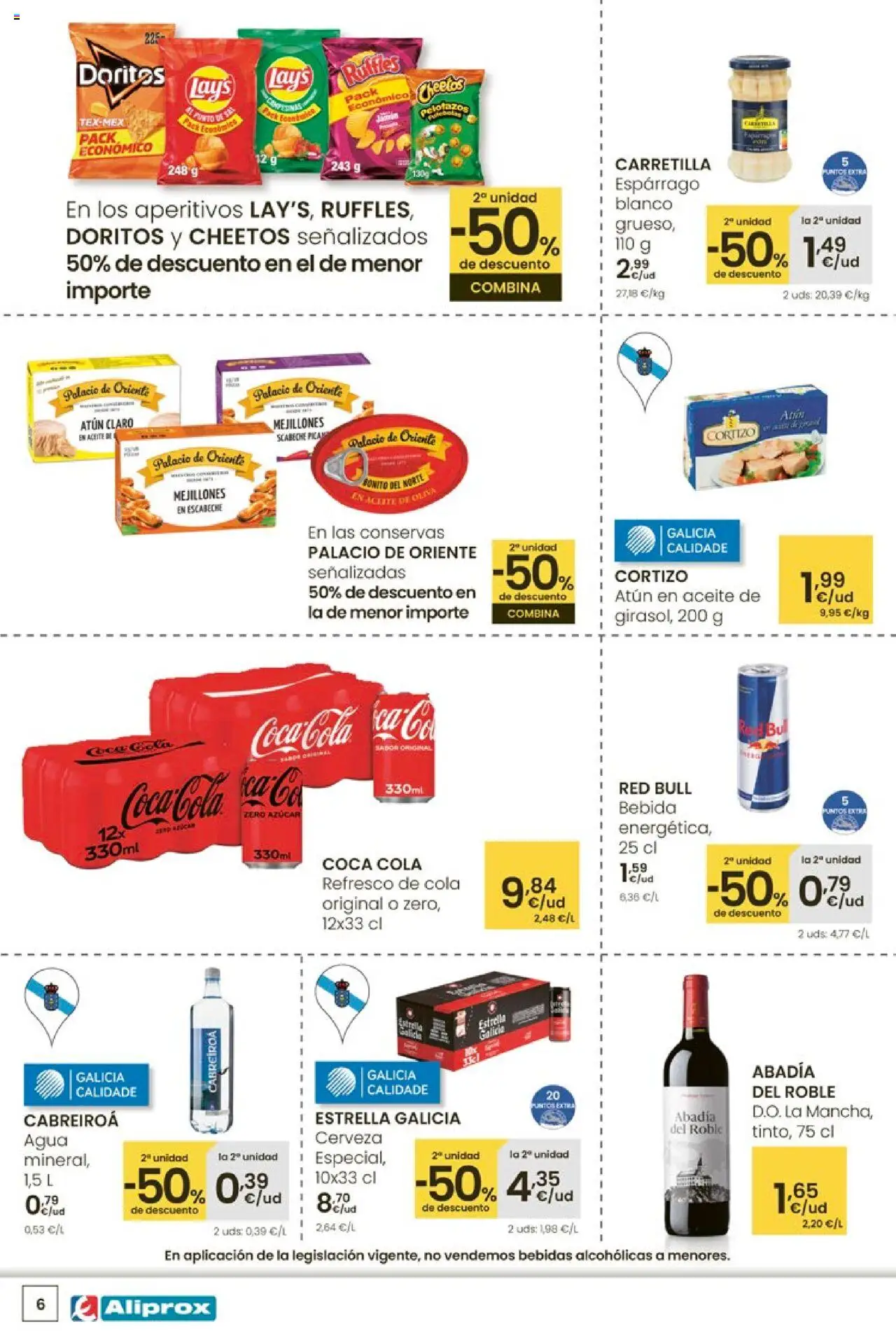 Eroski - Aliprox │ válido desde el 02.10.2025 | Página: 6 | Productos: Aceite, Cerveza, Atún claro