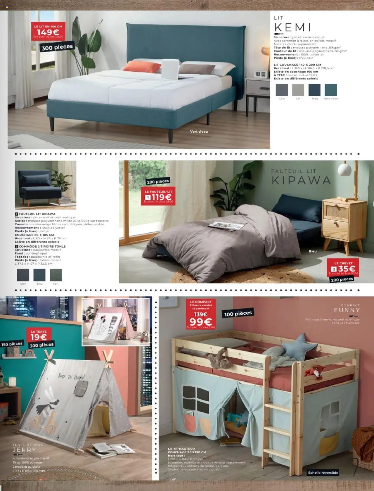  | Page: 7 | Produits: Lit, Matelas, Commode, Jeux