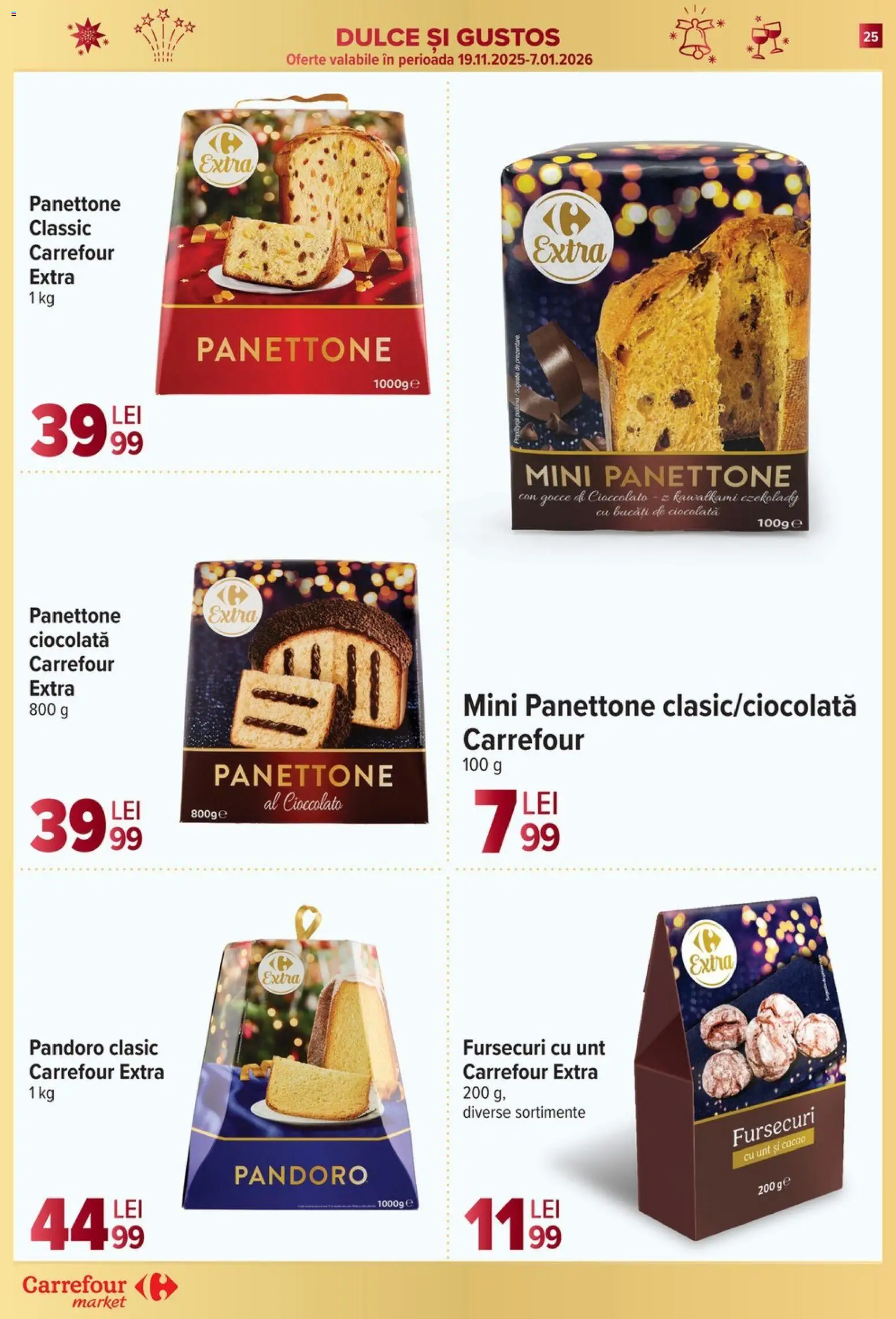 Noul catalog Carrefour – valabil de la 17.12.2025 | Pagină: 25 | Produse: Unt, Ciocolată, Cacao