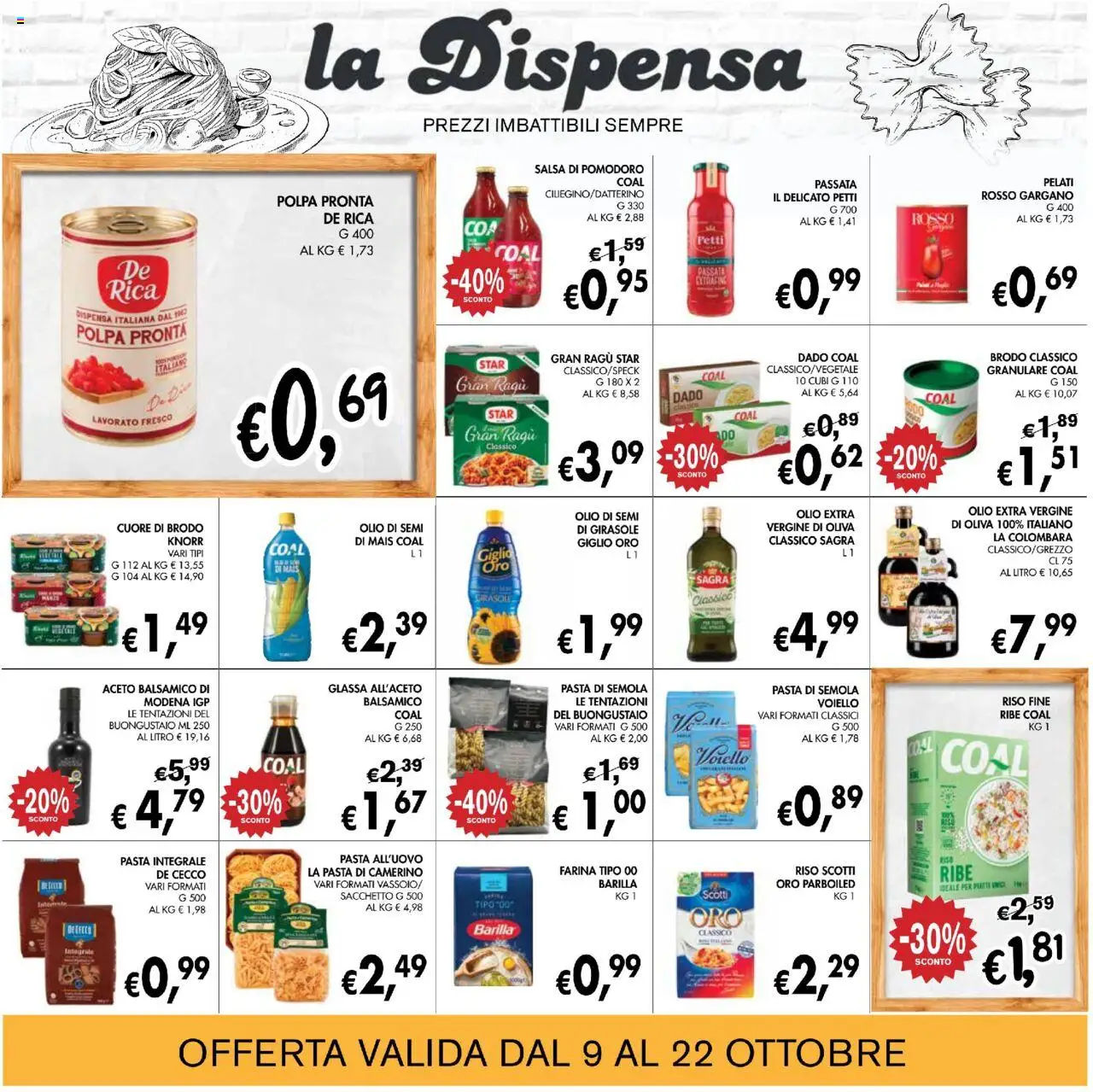 Volantino Coal del 09.10.2025 | Pagina: 13 | Prodotti: Riso, Olio, Glassa, Olio di semi di girasole