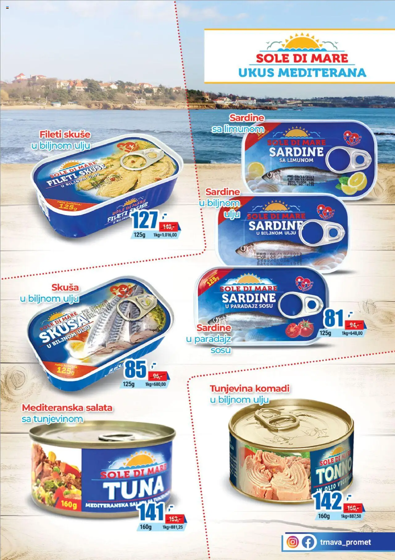 Trnava Promet katalog - važi od 16.06.2025 | Strana: 9 | Proizvode: Šal, Salata, Skuša, Paradajz