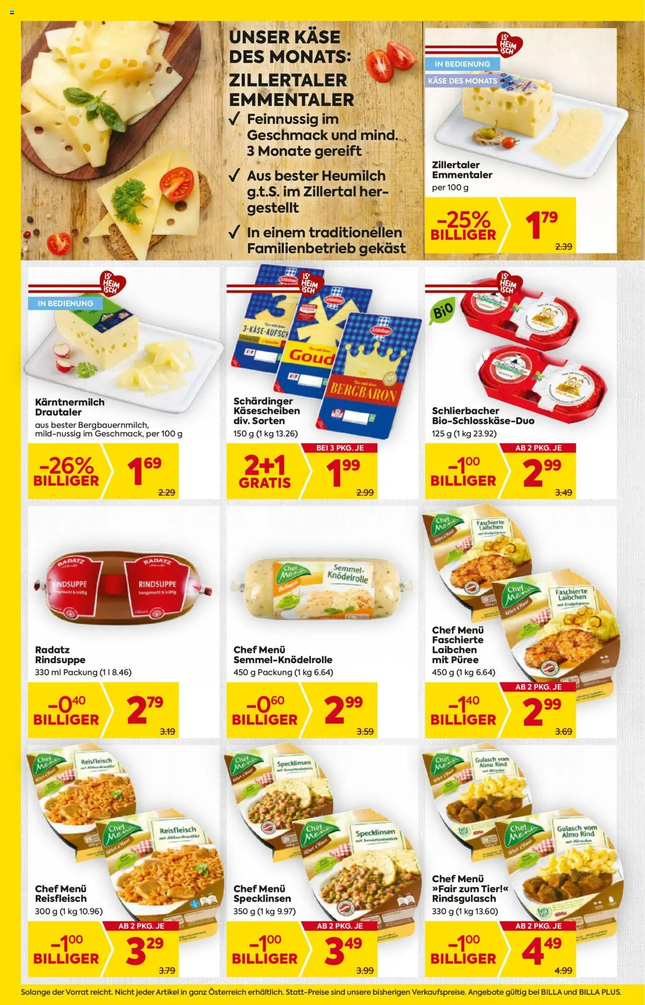 Billa Flugblatt - Tirol gültig ab 18.09.2025 | Seite: 12 | Produkte: Käse