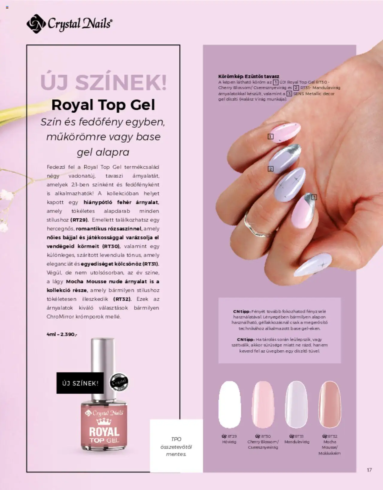 Crystal Nails akciós ujság - amely érvényes a következő dátumtól: 01.03.2025 | Oldal: 17 | Termékek: Virag, Levendula