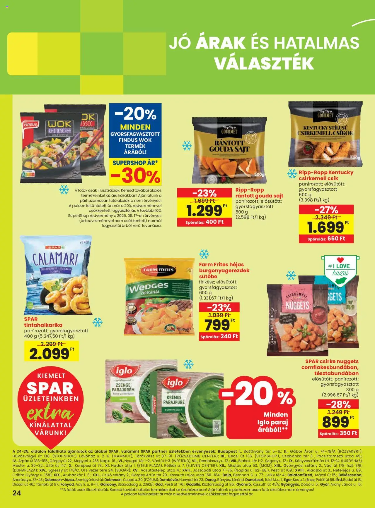 Spar akciós ujság - amely érvényes a következő dátumtól: 18.09.2025 | Oldal: 5 | Termékek: Gouda, Tintahalkarika, Sajt, Csirkemell