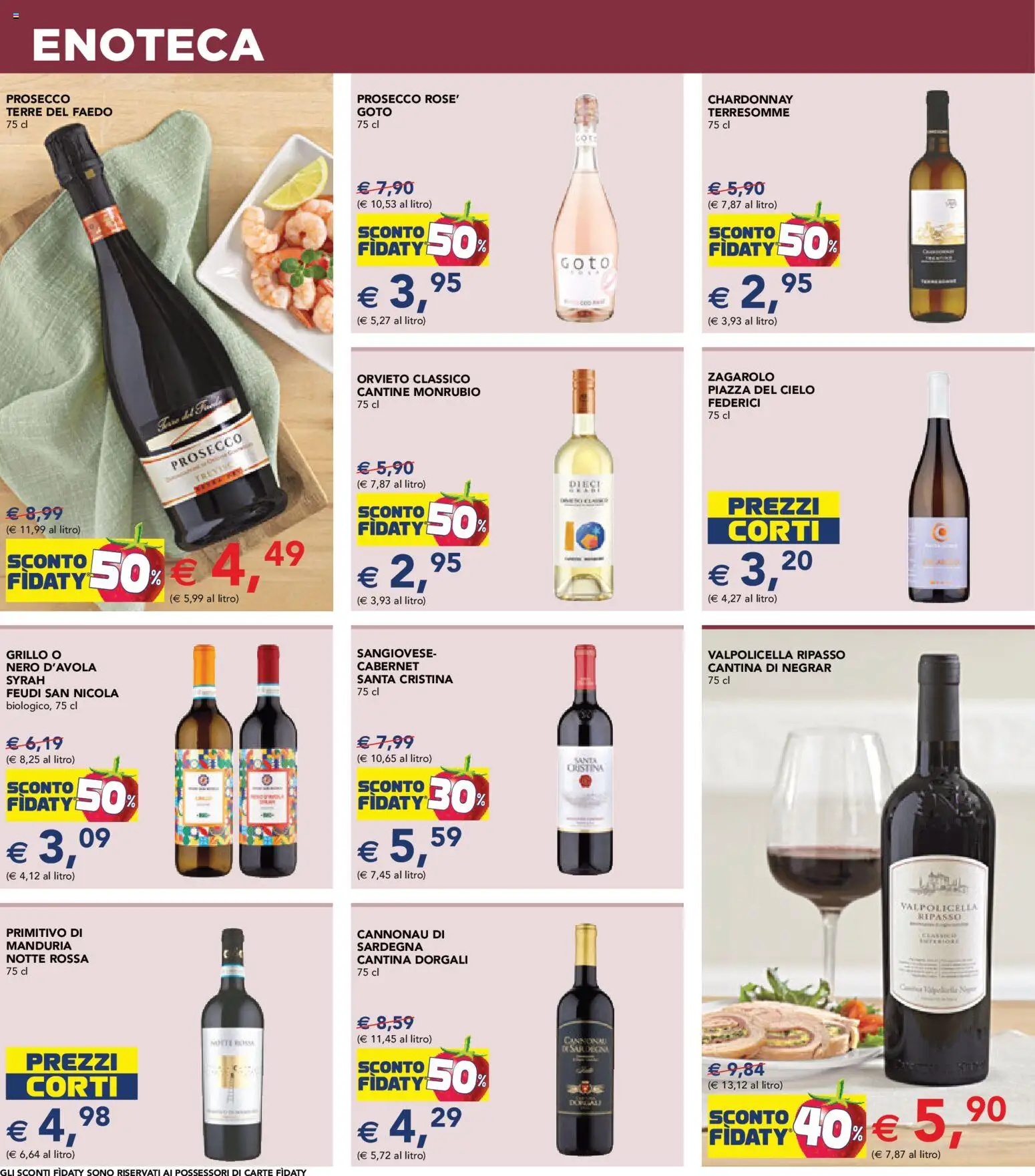 Volantino Esselunga S del 08.04.2026 | Pagina: 14 | Prodotti: Prosecco, Enoteca