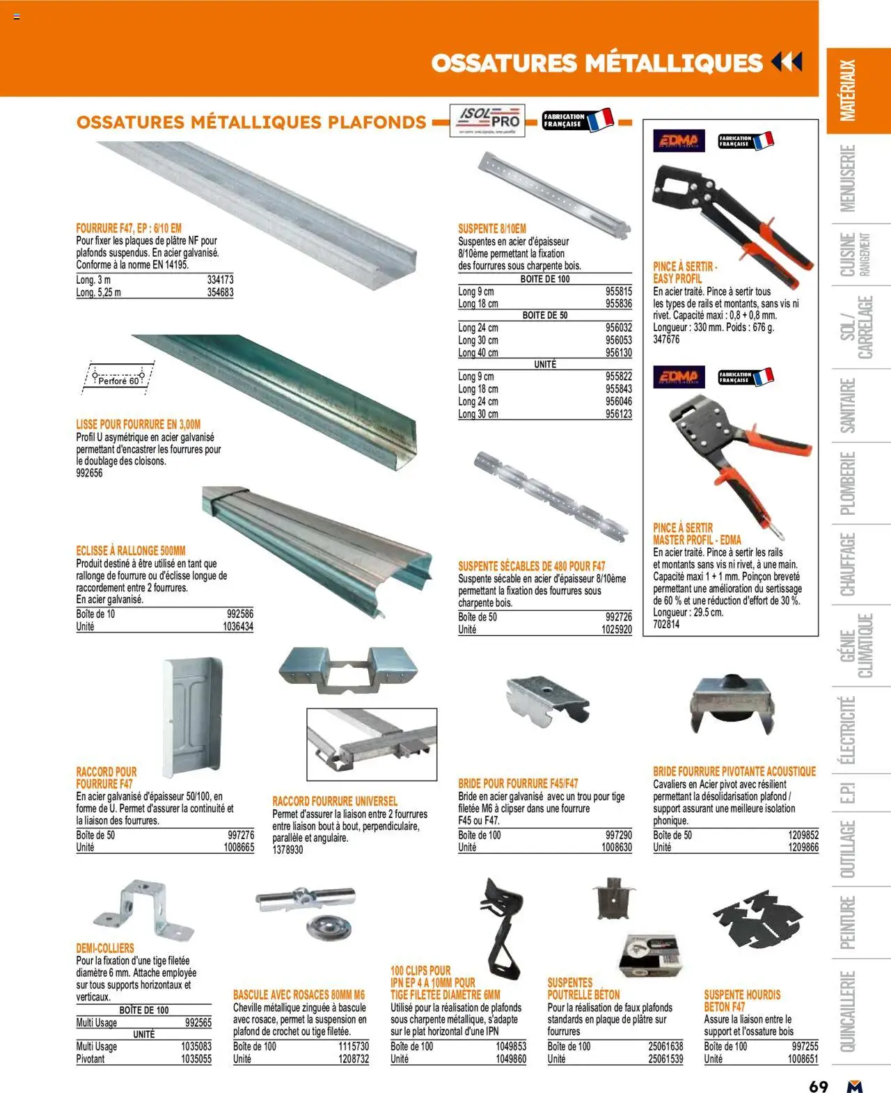  | Page: 69 | Produits: Poids, Plâtre, Suspension, La suspension