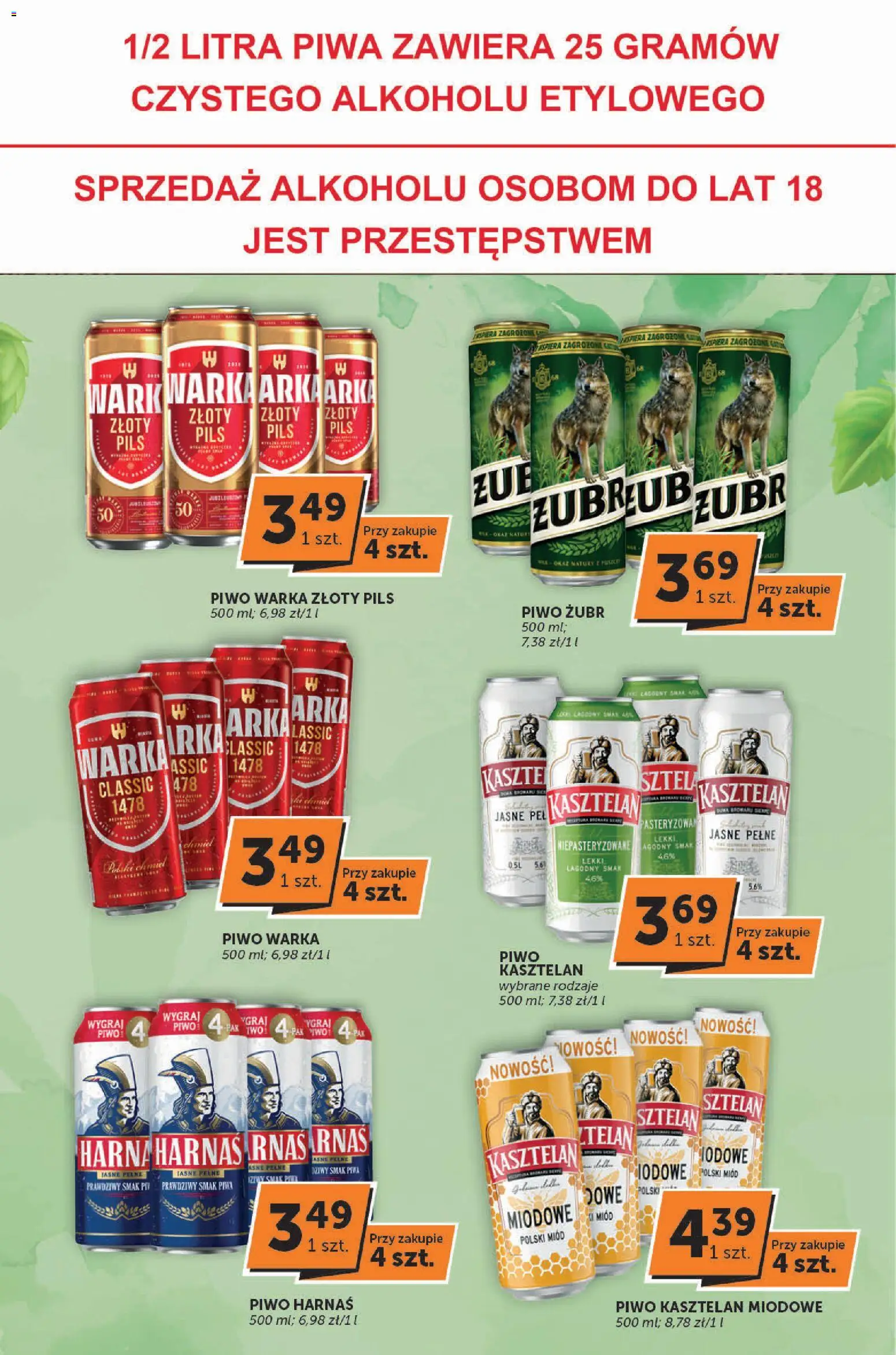 Groszek Gazetka - Katalog od 30.10.2025 | Strona: 27 | Produkty: Piwo żubr, Piwo Warka, Harnaś, Piwo