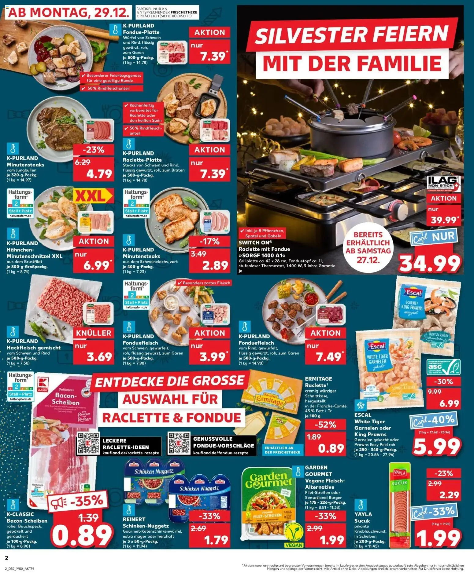 Kaufland prospekt Straelen	 – gültig ab 28.12.2025 | Seite: 2 | Produkte: Burger, Tiger garnelen, Fleisch, Hackfleisch