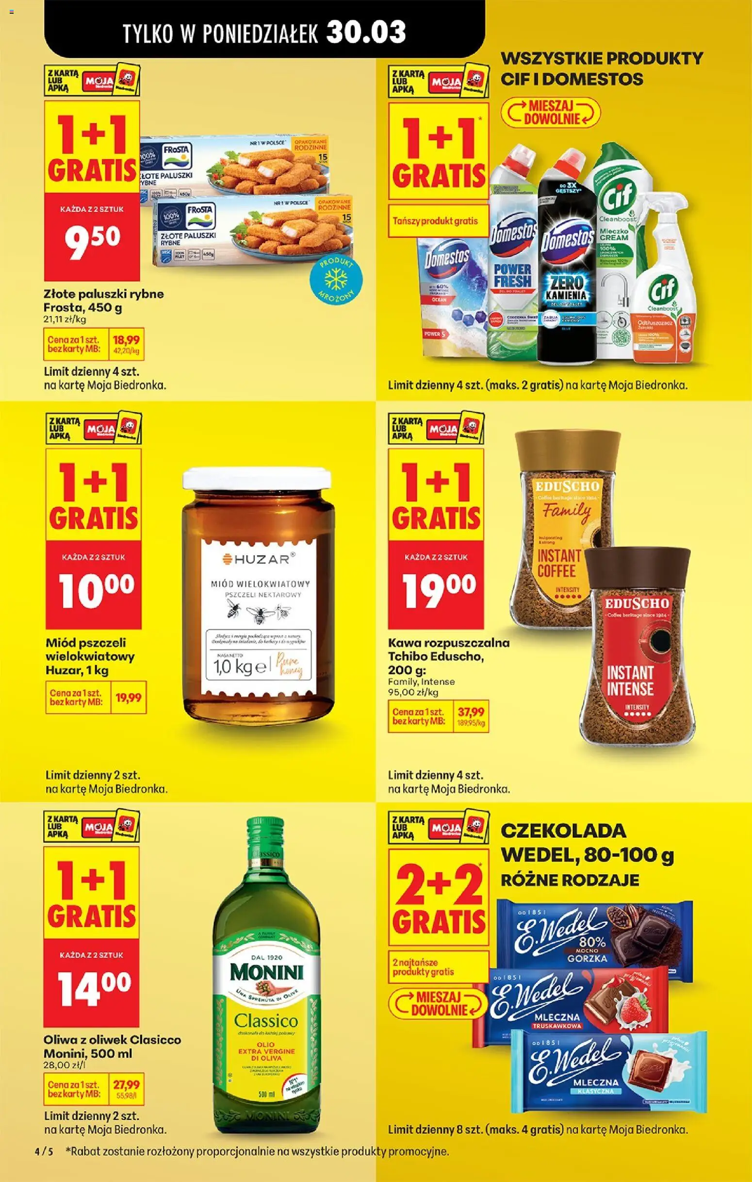Biedronka Polsko leták od 29.03.2026 | Strana: 6 | Produkty: Monin, Tchibo, Cif, Karty