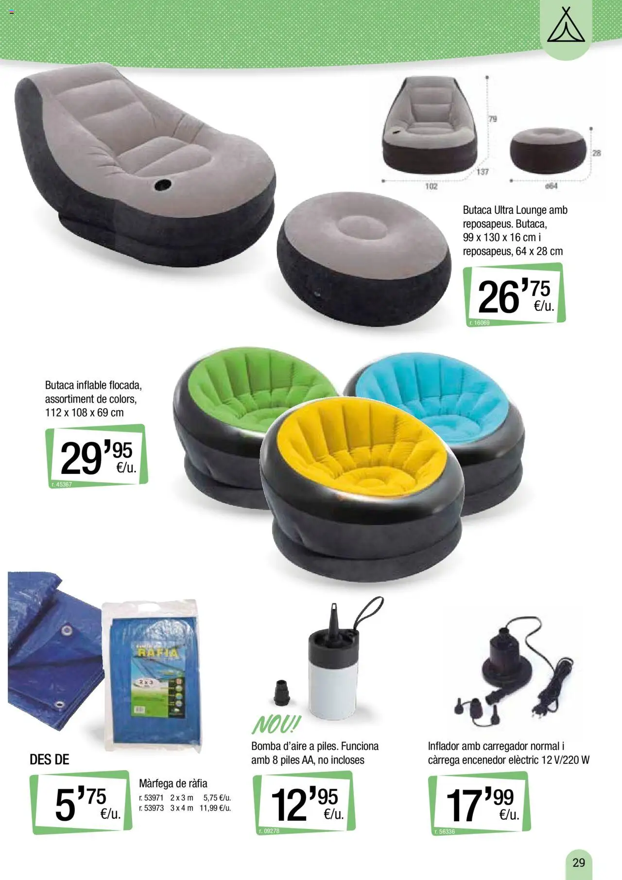 Bonpreu - Catálogo de camping y jardín │ válido desde el 18.03.2025 | Página: 29 | Productos: Inflador