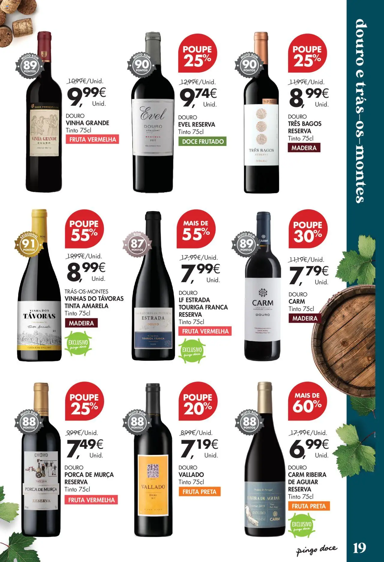Pingo Doce - Vinhos e Sabores de Portugal Grandes │ válido de 09.09.2025 | Página: 19 | Produtos: Tinta, Vinho, Torta, Vinho tinto