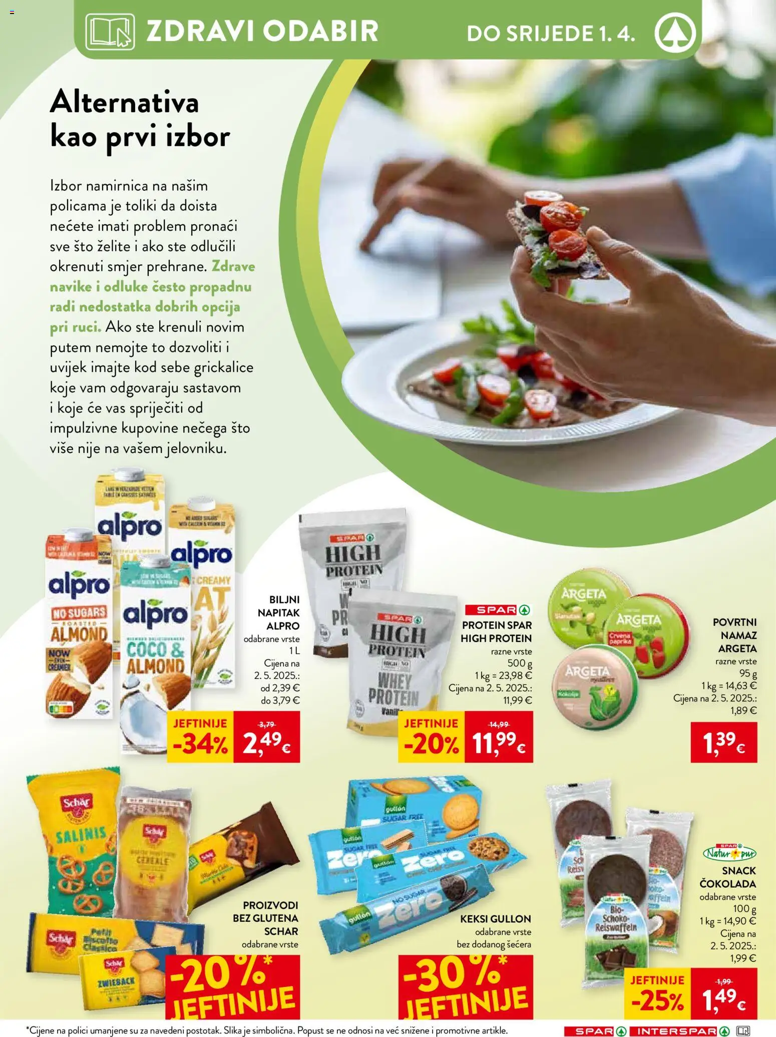 Interspar katalog | vrijedi od 12.03.2026 | Stranica: 9 | Proizvodi: Keksi, Čokolada, Alpro, Namaz