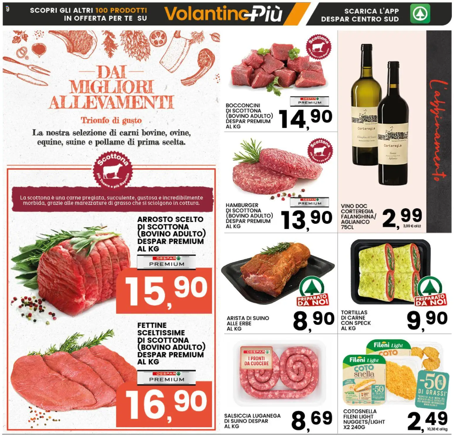 Volantino Interspar del 12.02.2026 | Pagina: 9 | Prodotti: Speck, Arrosto, Vino, Hamburger