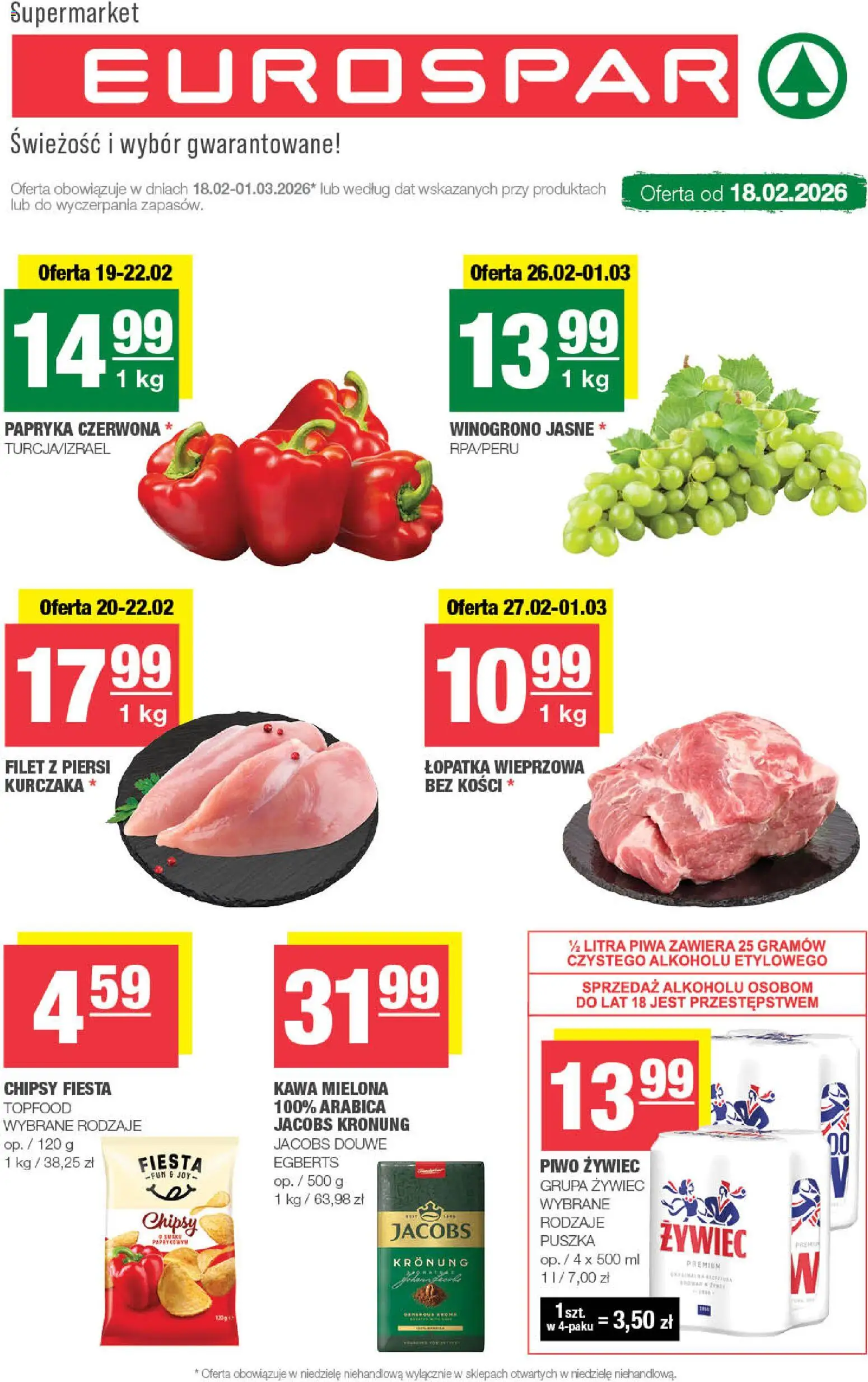 Spar Gazetka - Eurospar od 18.02.2026 | Strona: 1