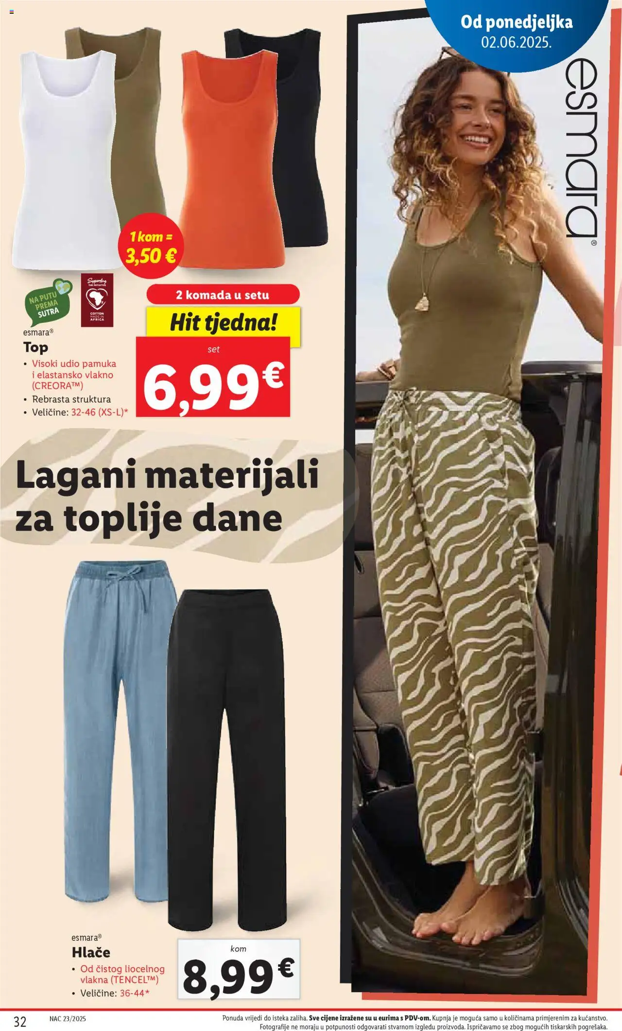Lidl katalog | vrijedi od 02.06.2025 | Stranica: 32 | Proizvodi: Hlače
