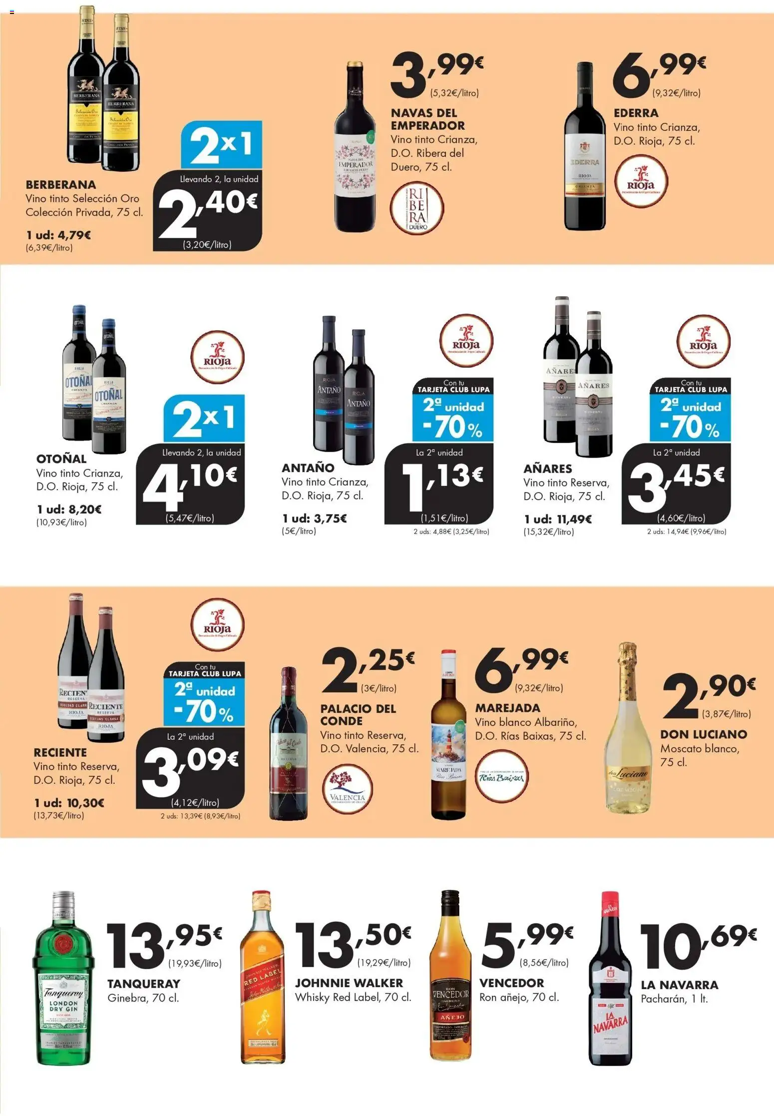 Lupa Supermercados - Tus vecinos de confianza │ válido desde el 05.02.2026 | Página: 13 | Productos: Ron, Vino, Whisky