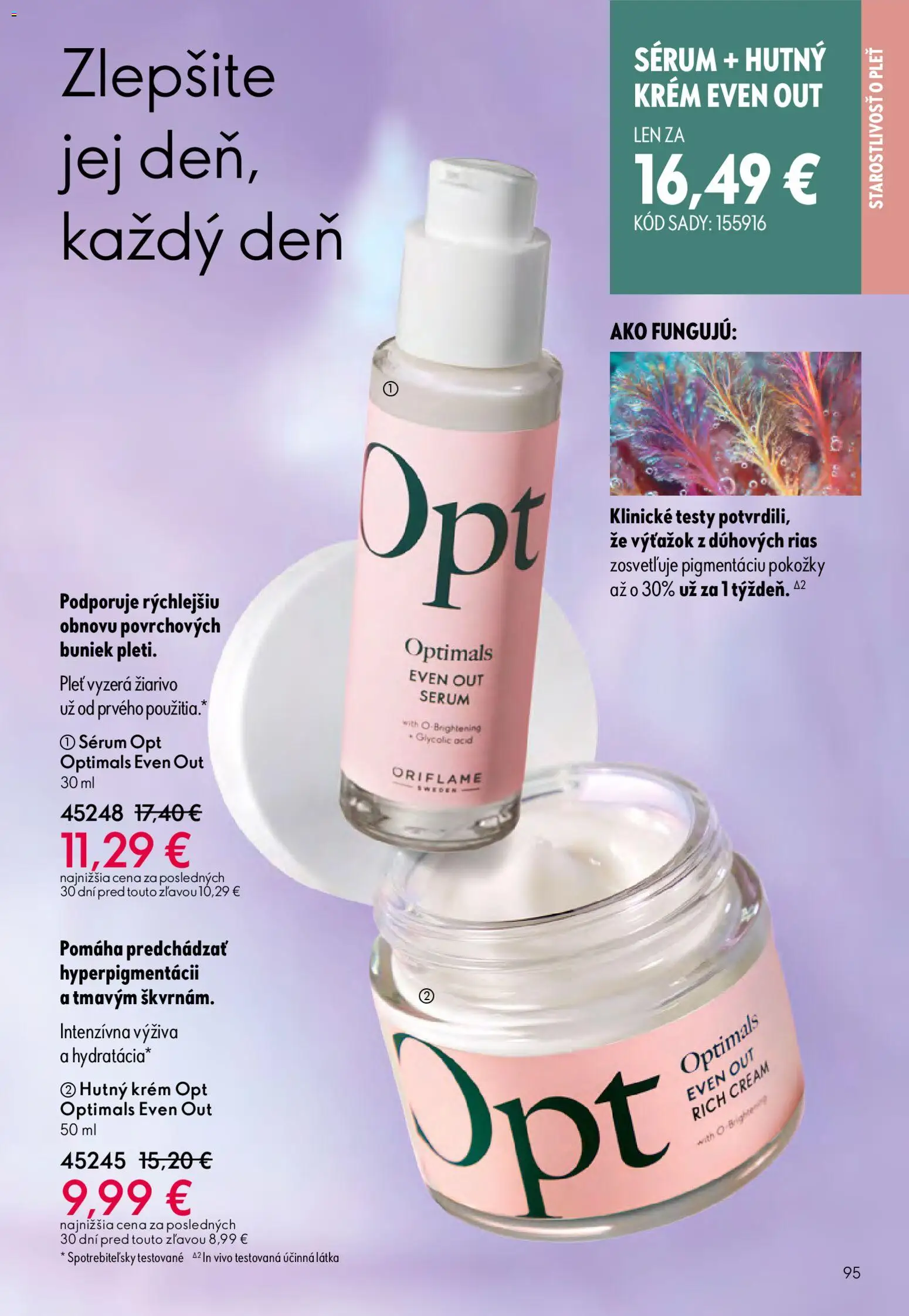 Nové Oriflame akcie – leták je platný od 15.04.2026 | Strana: 95 | Produkty: Krém