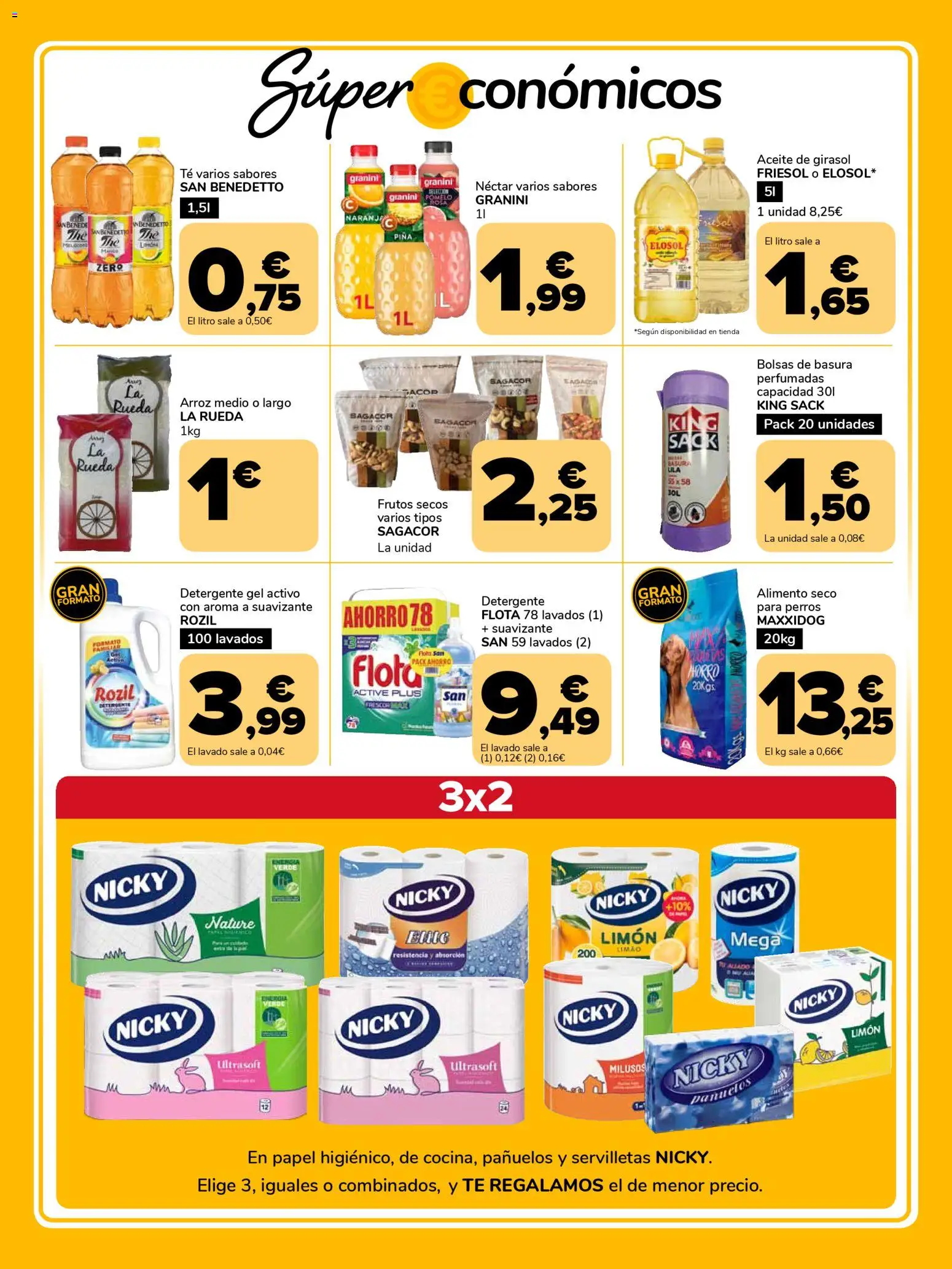 Supeco folleto │ válido desde el 31.03.2026 | Página: 3 | Productos: Aceite, Frutos secos, Aceite de girasol, Néctar