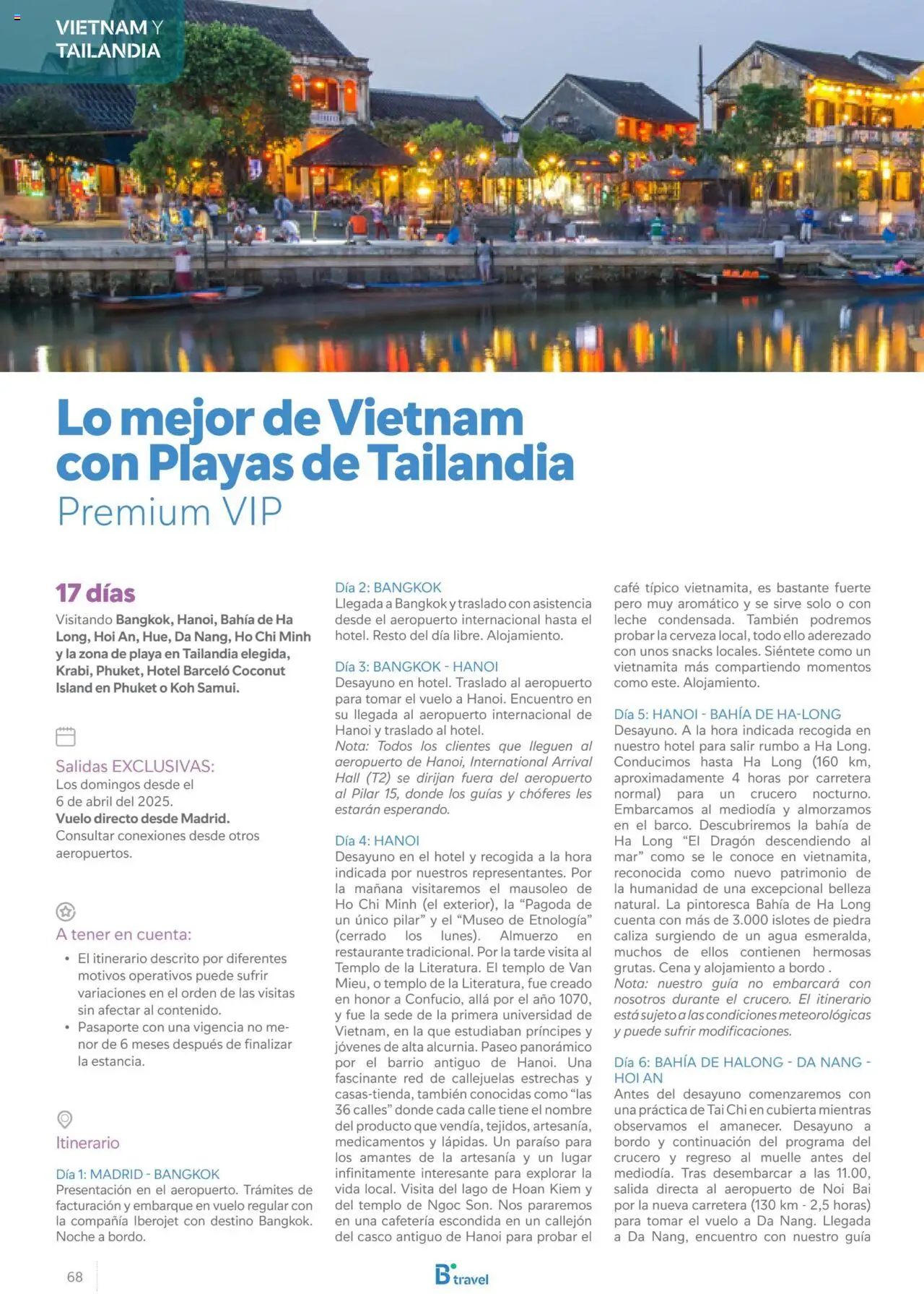 B the travel brand Asia 2025 │ válido desde el 15.11.2024 | Página: 68 | Productos: Leche, Café, Cerveza