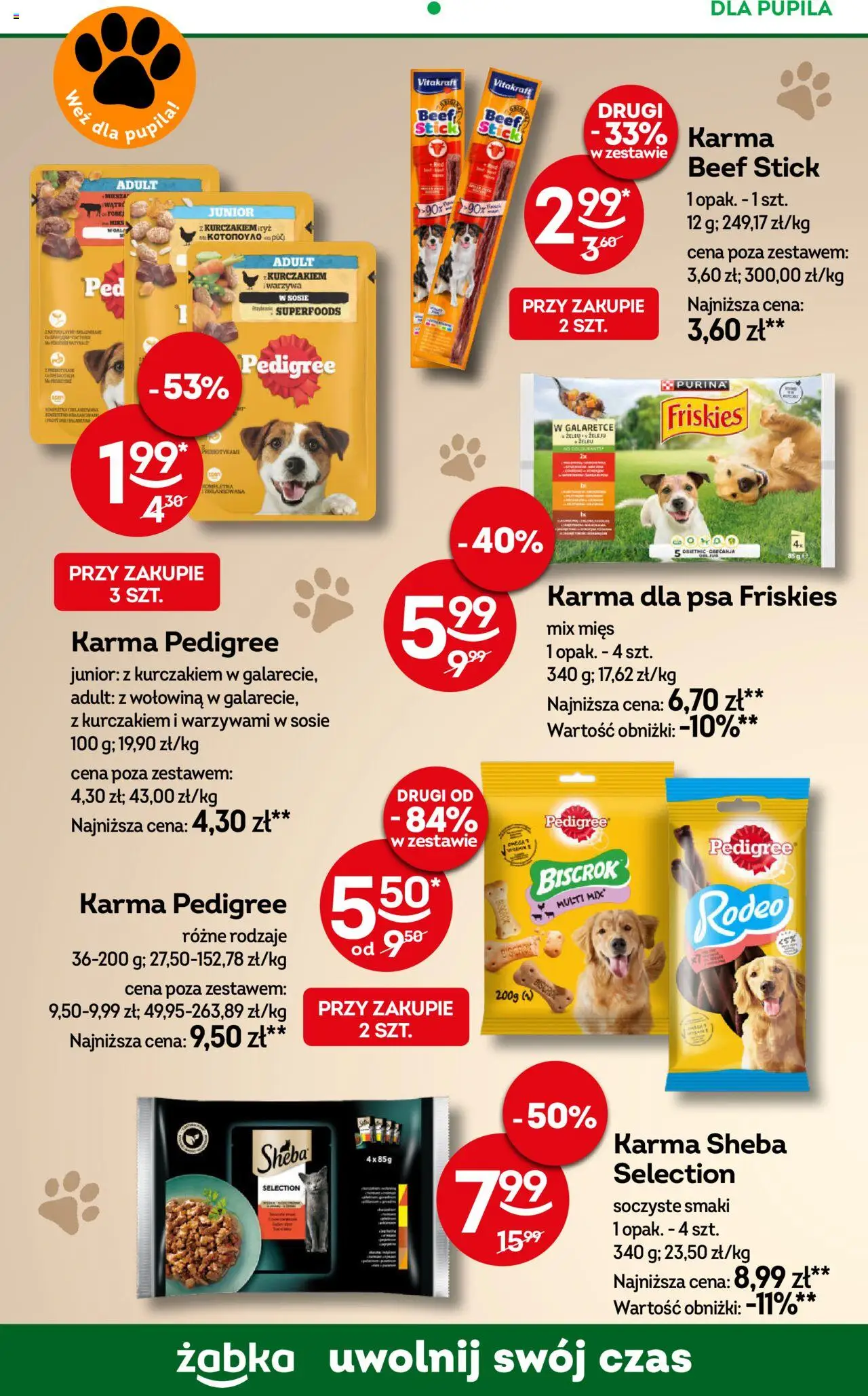 Żabka Gazetka od 13.08.2025 | Strona: 75 | Produkty: Pedigree, Karma dla psa, Wołowina, Warzywa
